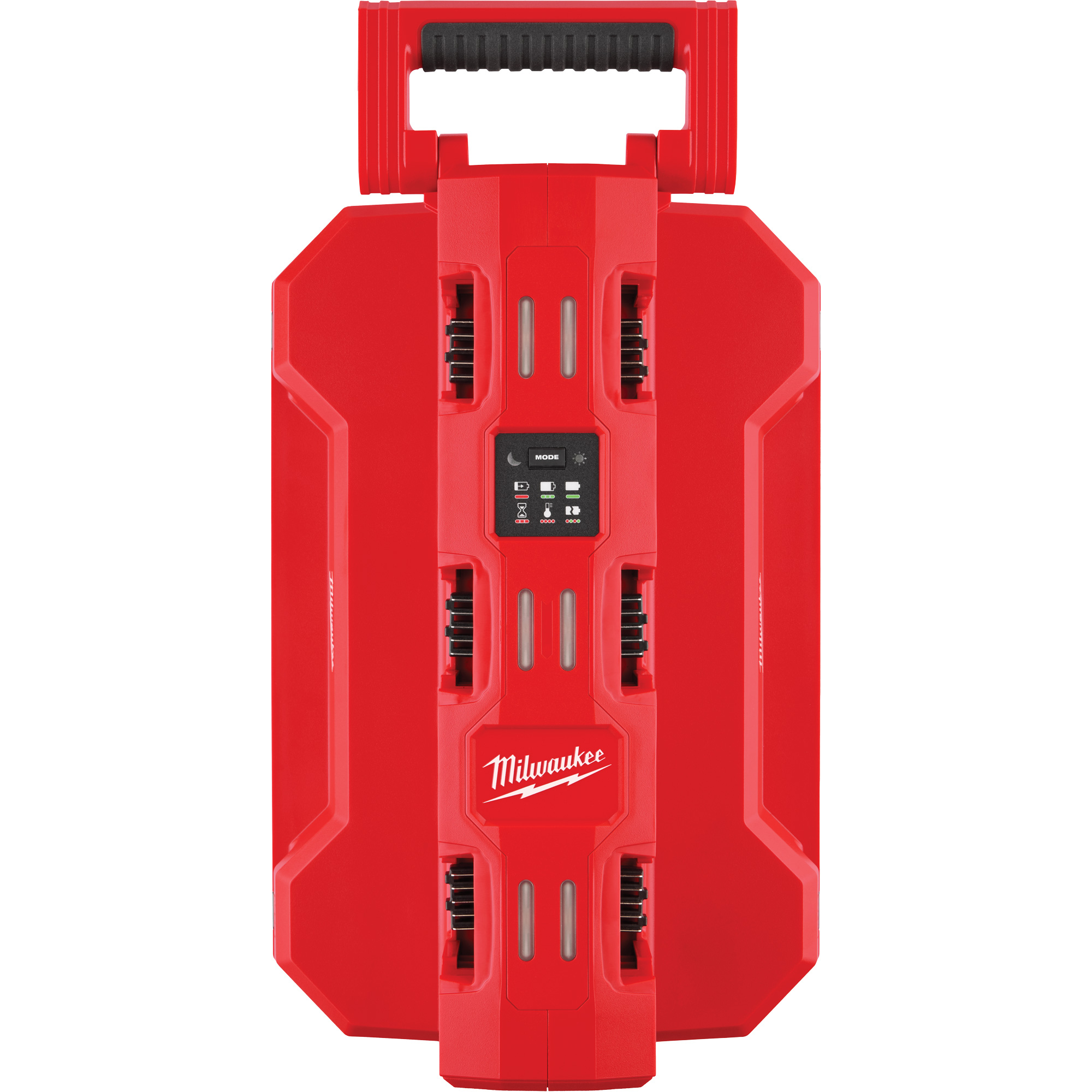 Chargeur rapide M18MC à six baies en guirlande avec compatibilité PACKOUTMC, 18 V, Lithium-ion – Image 2