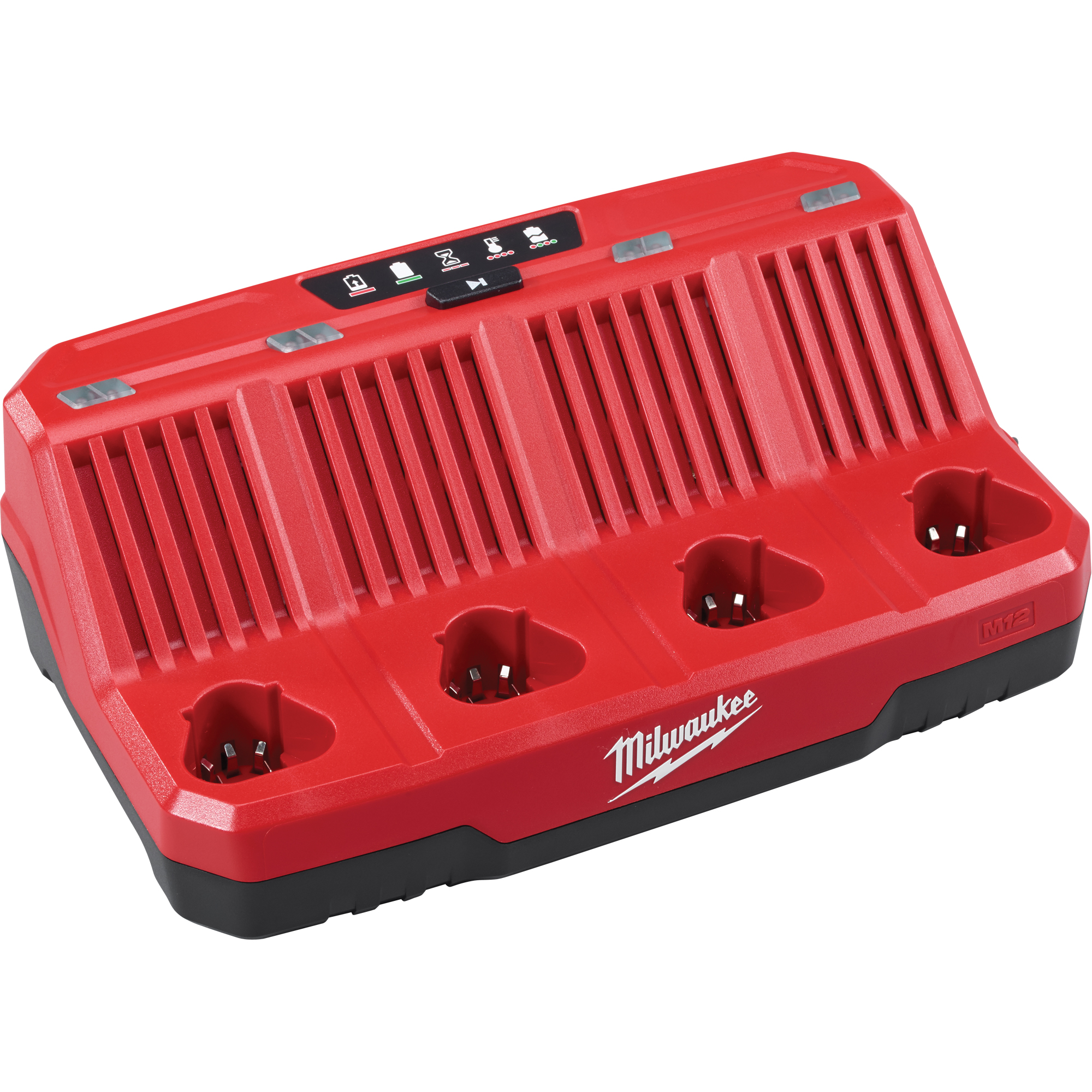 Chargeur séquentiel avec quatre baies M12MC , 12 V, Lithium-ion