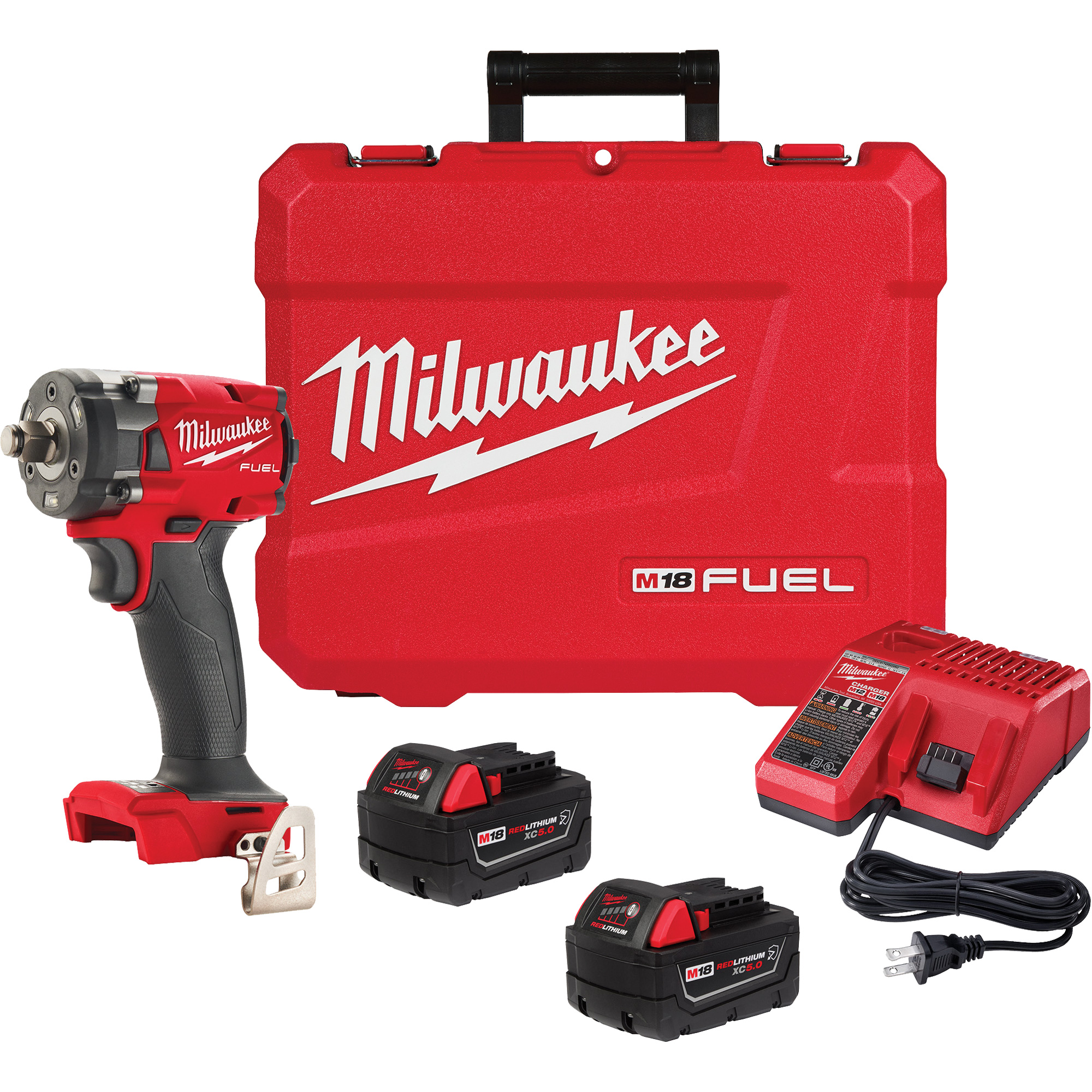 Clé à choc compacte M18 FuelMC avec ensemble d'anneau à friction, 18 V, Mandrin 1/2"