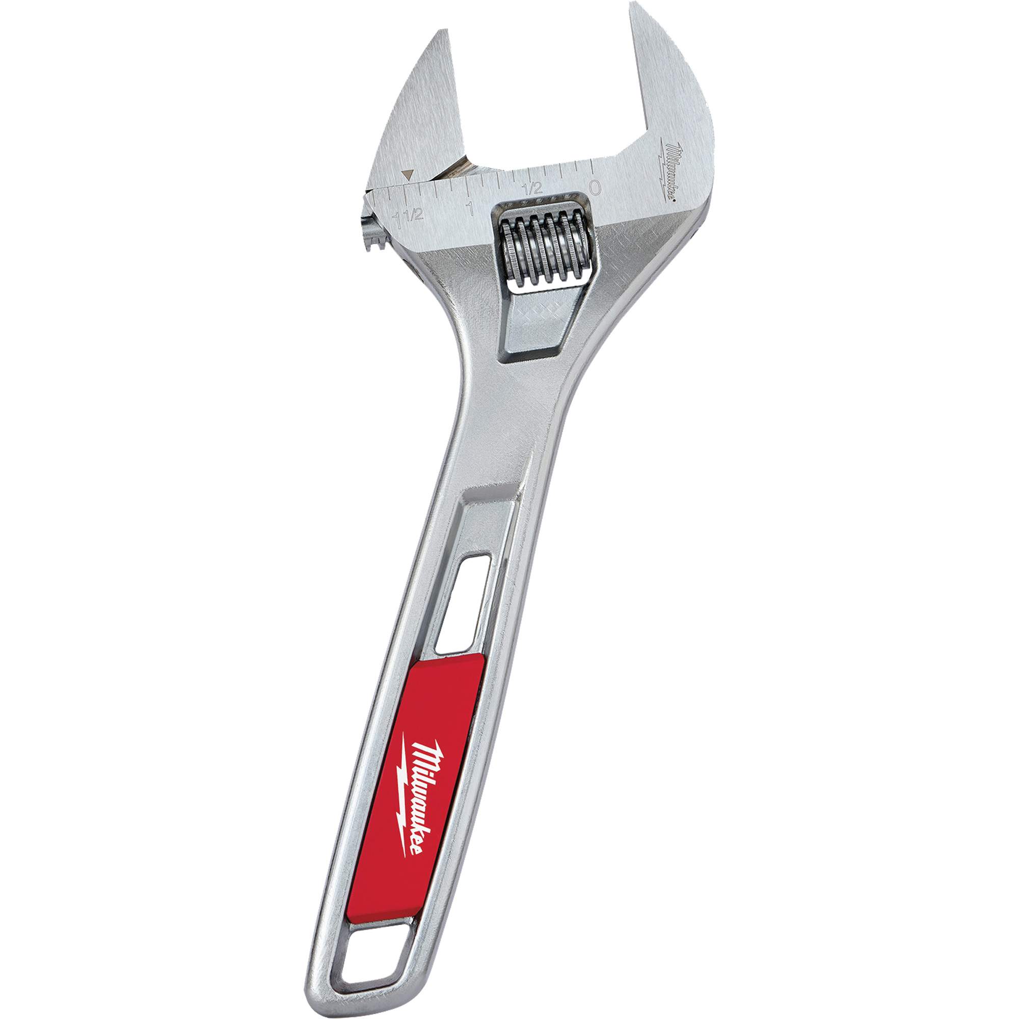Clé ajustable à grande mâchoire, 8" lo, Chrome