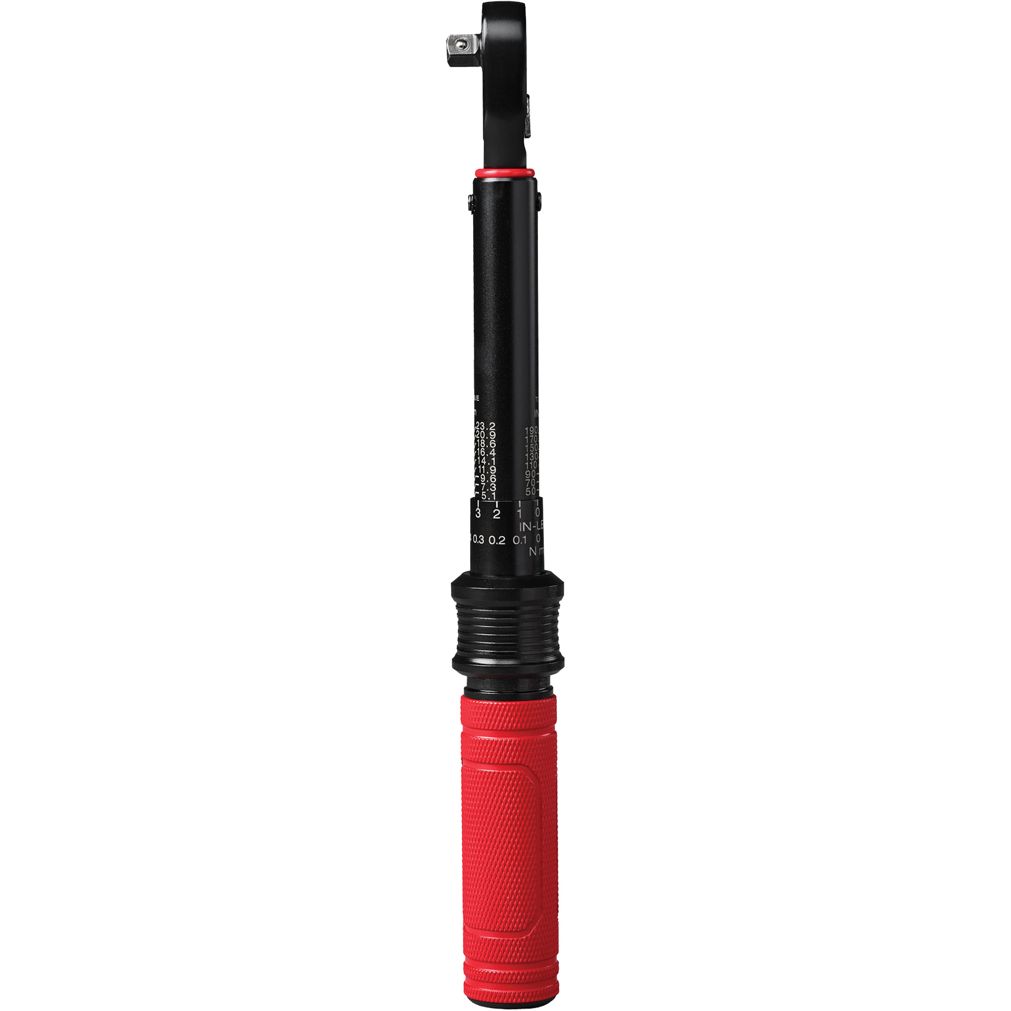 Clé dynamométrique, À cliquer, Entraînement 1/2" carré, 4,5 - 22,6 Nm/40 - 200 lb-po