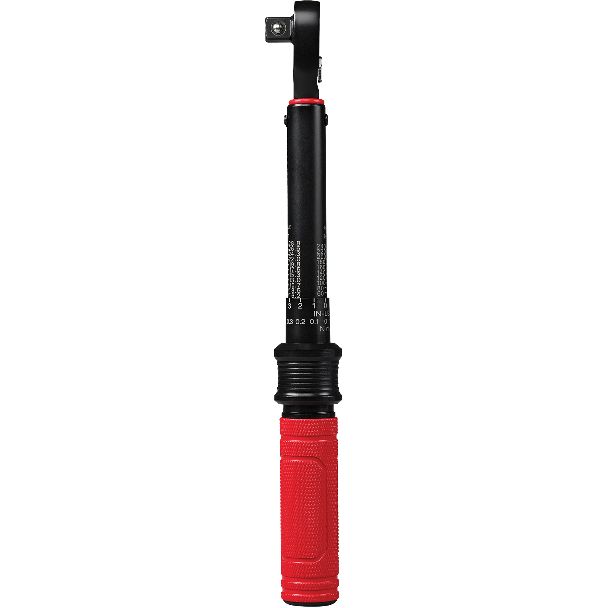 Clé dynamométrique, À cliquer, Entraînement 3/8" carré, 5,6 - 28,2 Nm/50 - 250 lb-po