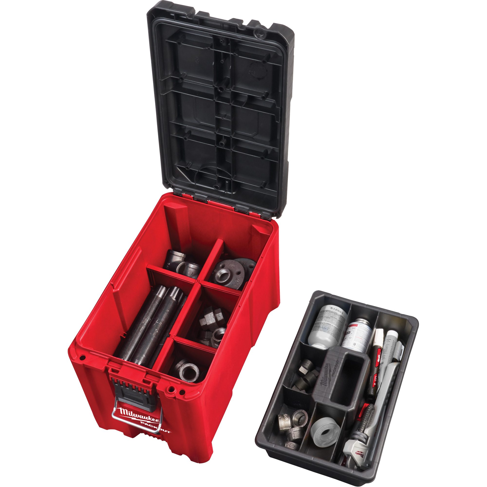 Coffre à outils compact PackoutMC, 10" x 16-1/5" x 13", Noir/Rouge – Image 3