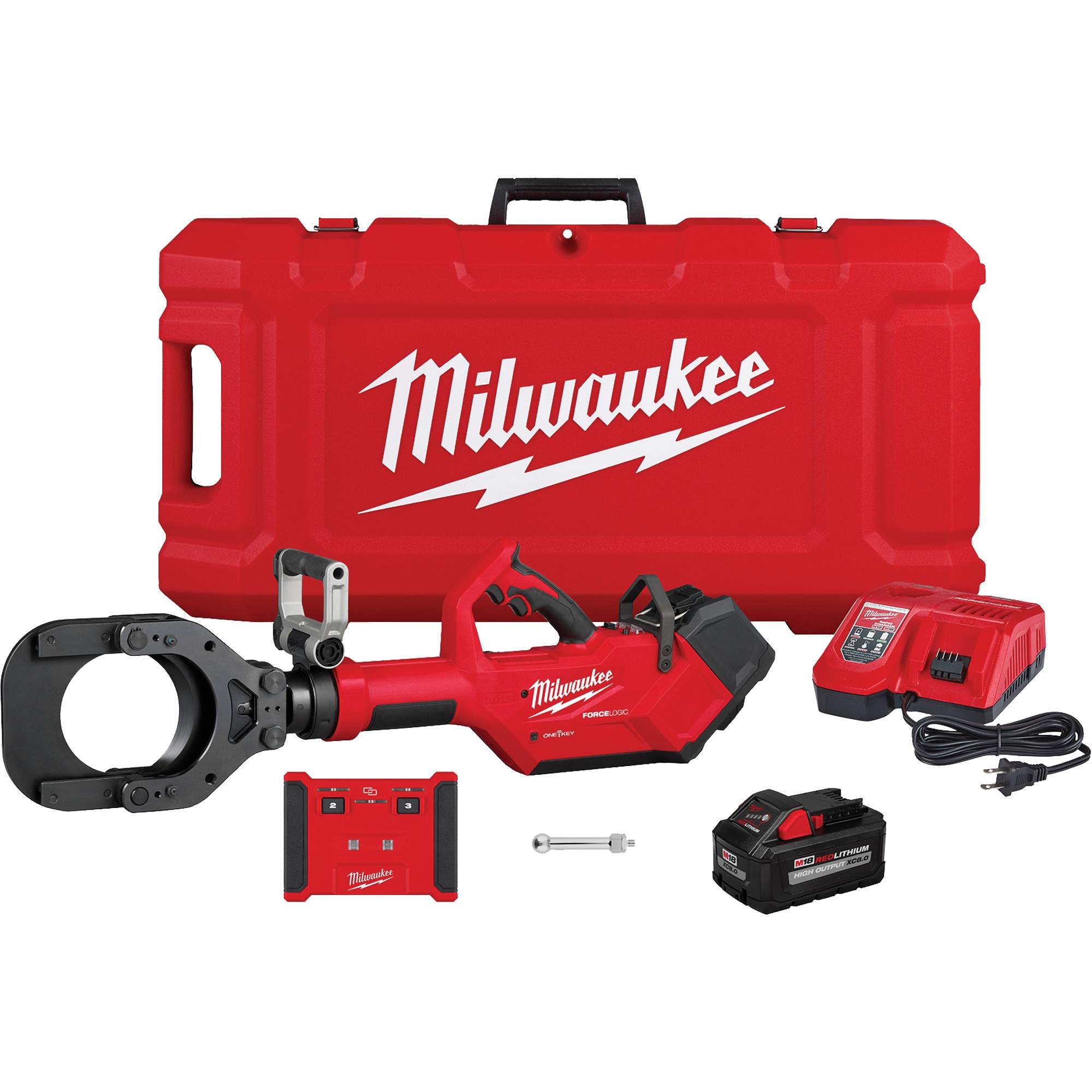 Coupe-câble pour câbles souterrains de 5" M18MC FORCE LOGICMC avec télécommande sans fil