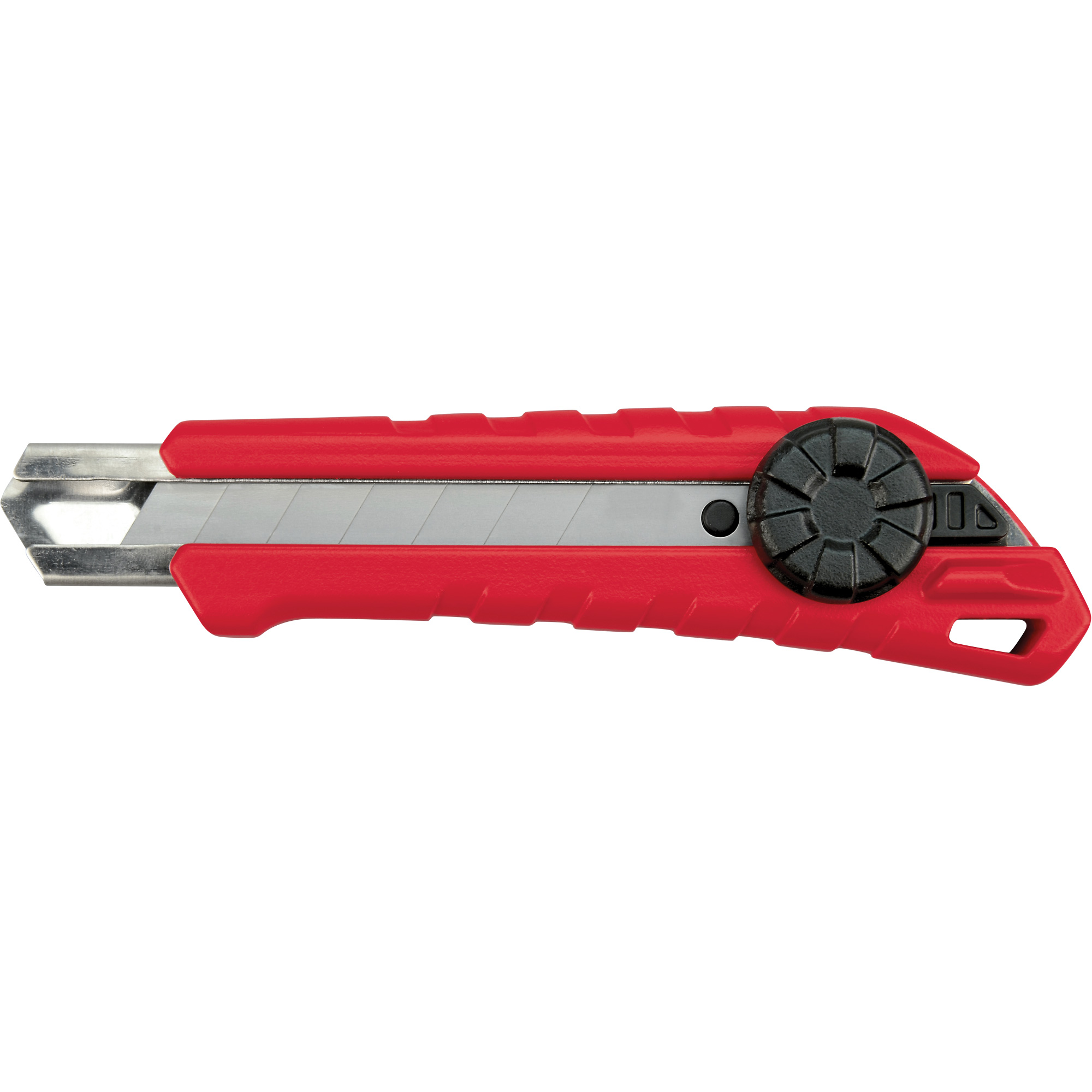 Couteau à lame cassable, 18 mm, Carbure, Prise en Caoutchouc/Polypropylène