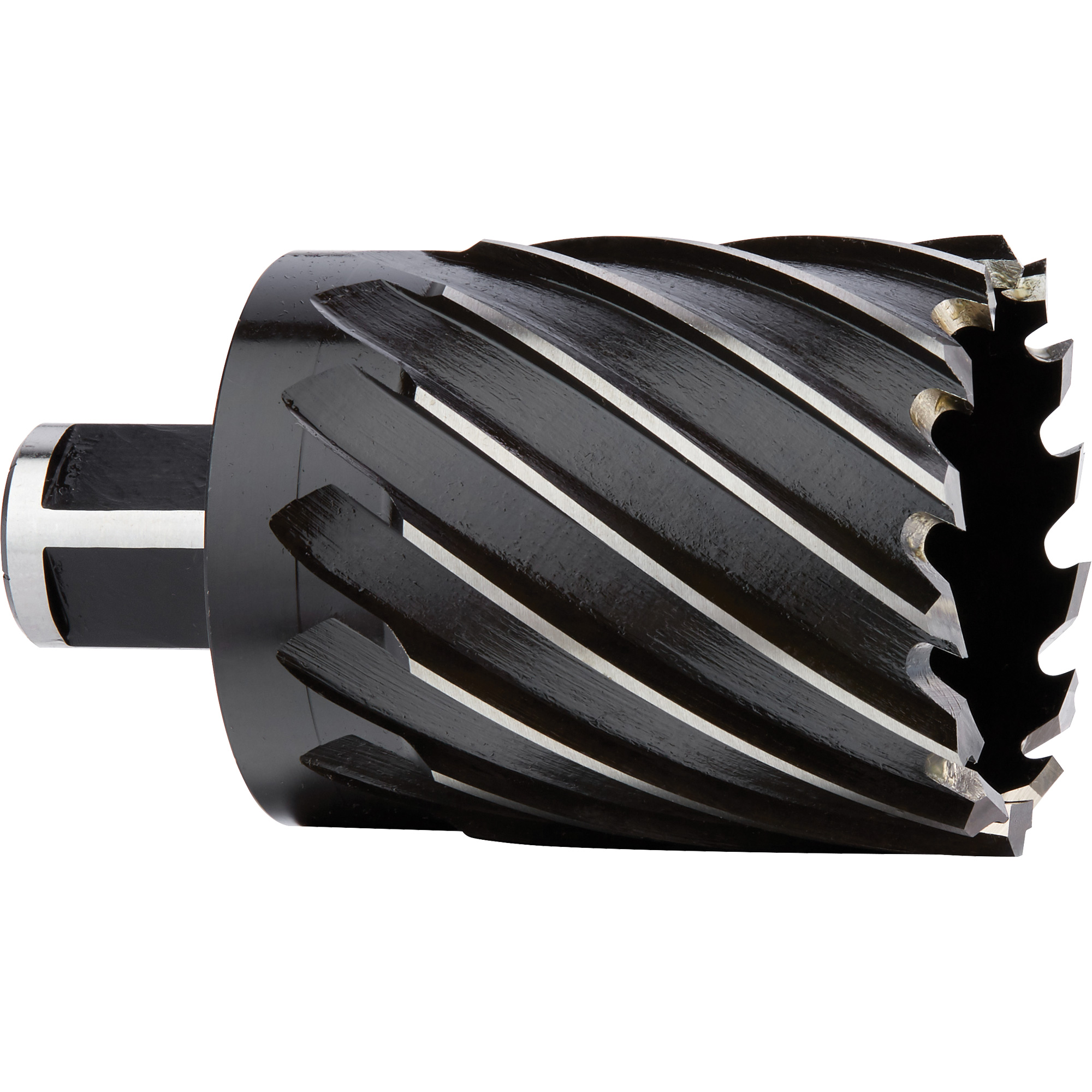 Couteau annulaire, Diamètre de 2", Acier rapide, Profondeur de la coupe de 2", Tige 3/4"