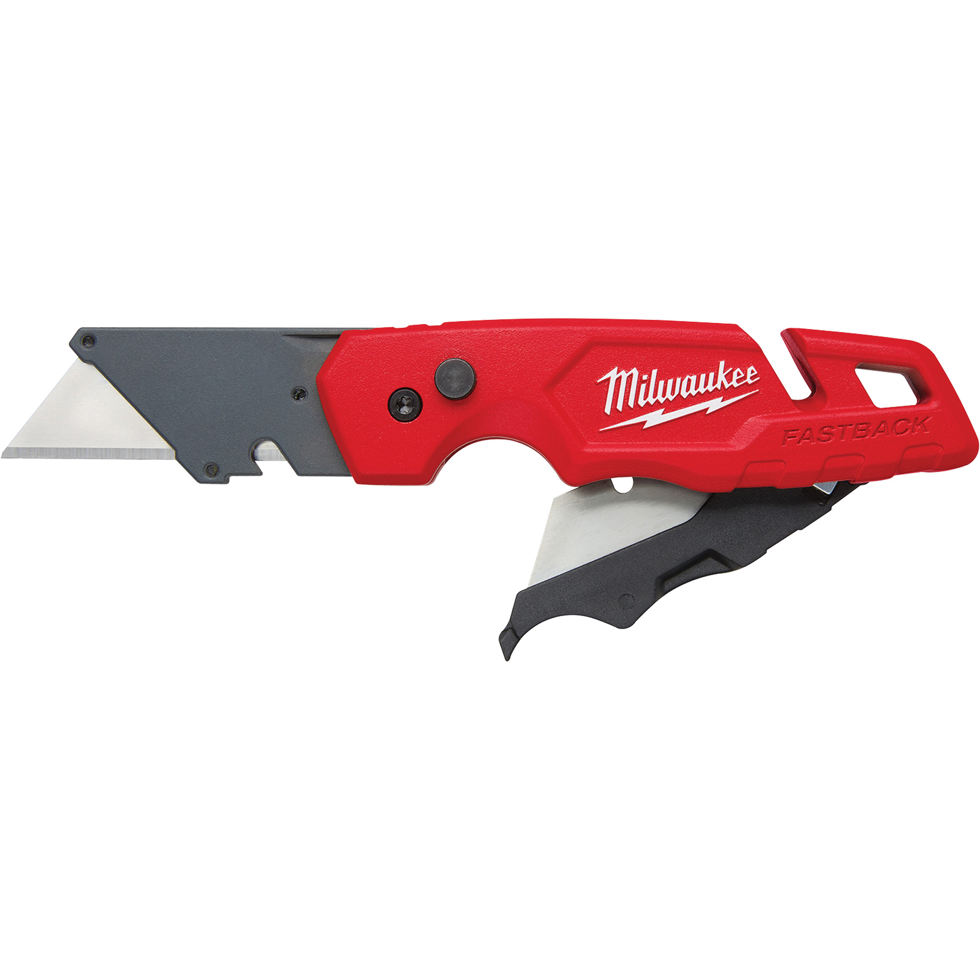 Couteau utilitaire pliant FASTBACKMC avec rangement pour lames, poignée en Métal