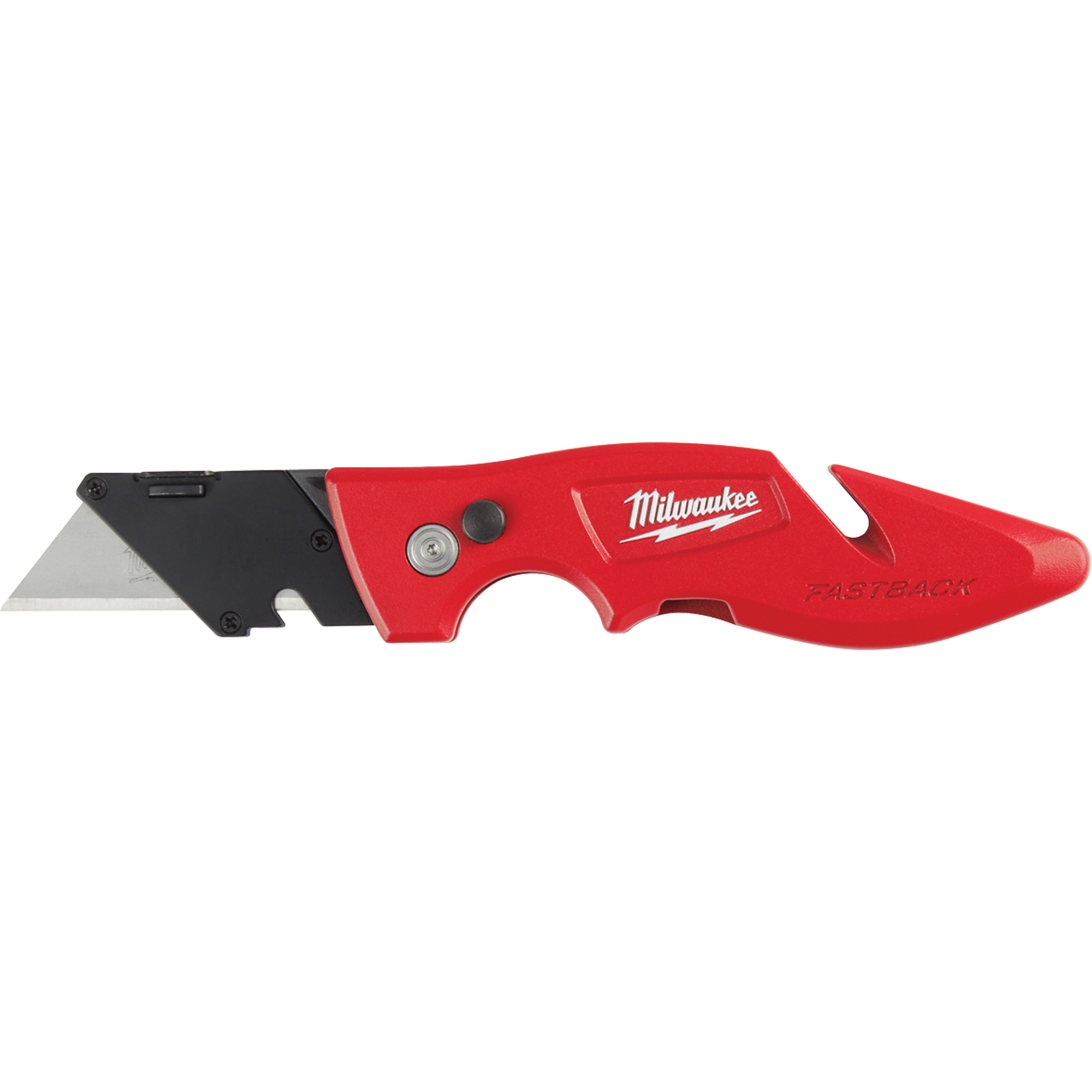 Couteau utilitaire rabattable FastbackMC, 2" lame, lame en Acier au carbone, poignée en Métal