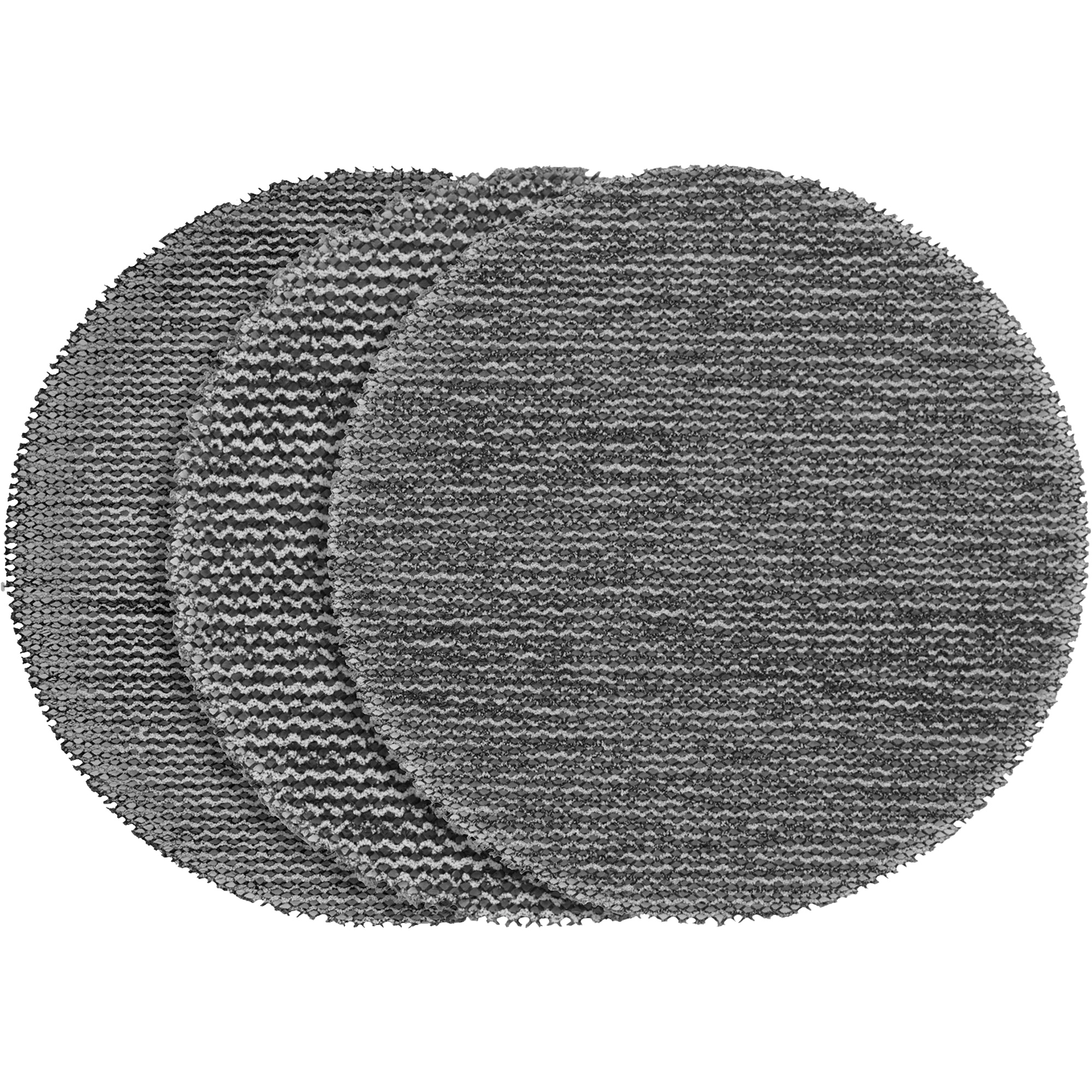 Disques de ponçage avec maille antidéchirure PowerGridMC, dia 3", Grain Assorti, Oxyde d'aluminium