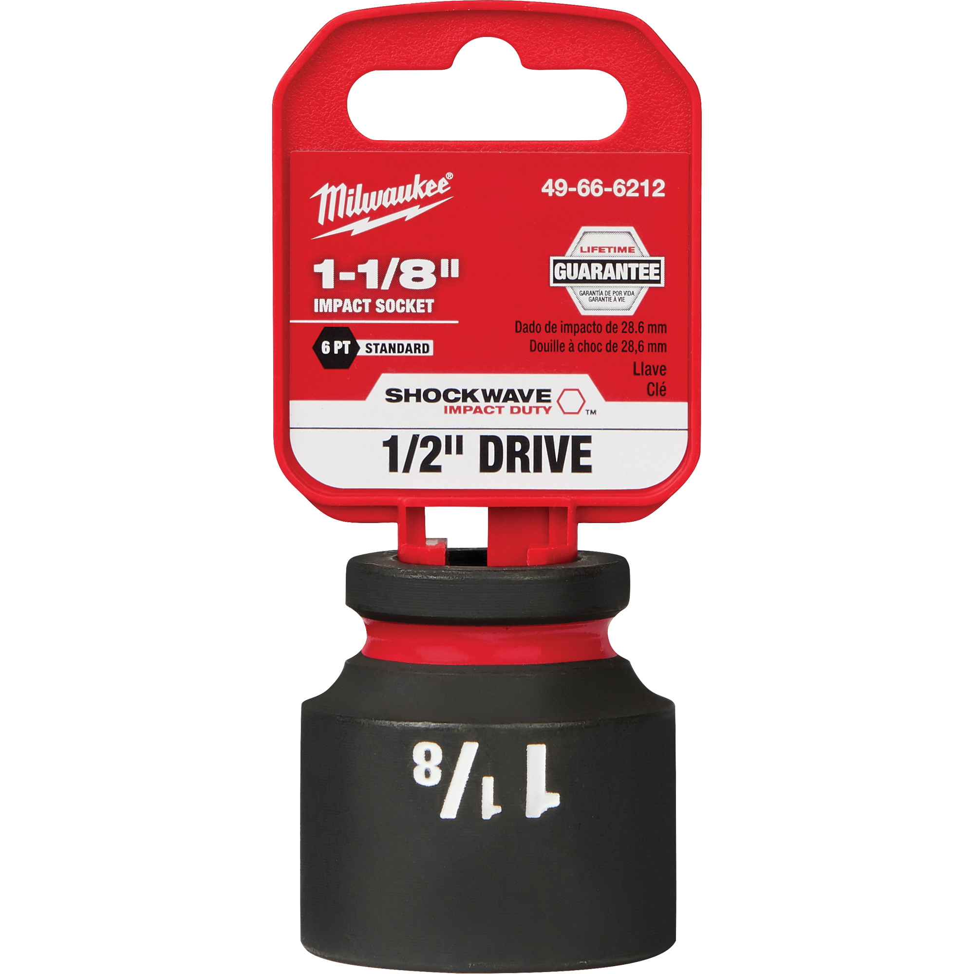 Douille ShockwaveMC Impact DutyMC, Puissance, 1-1/8", Prise 1/2", 6 pans – Image 2