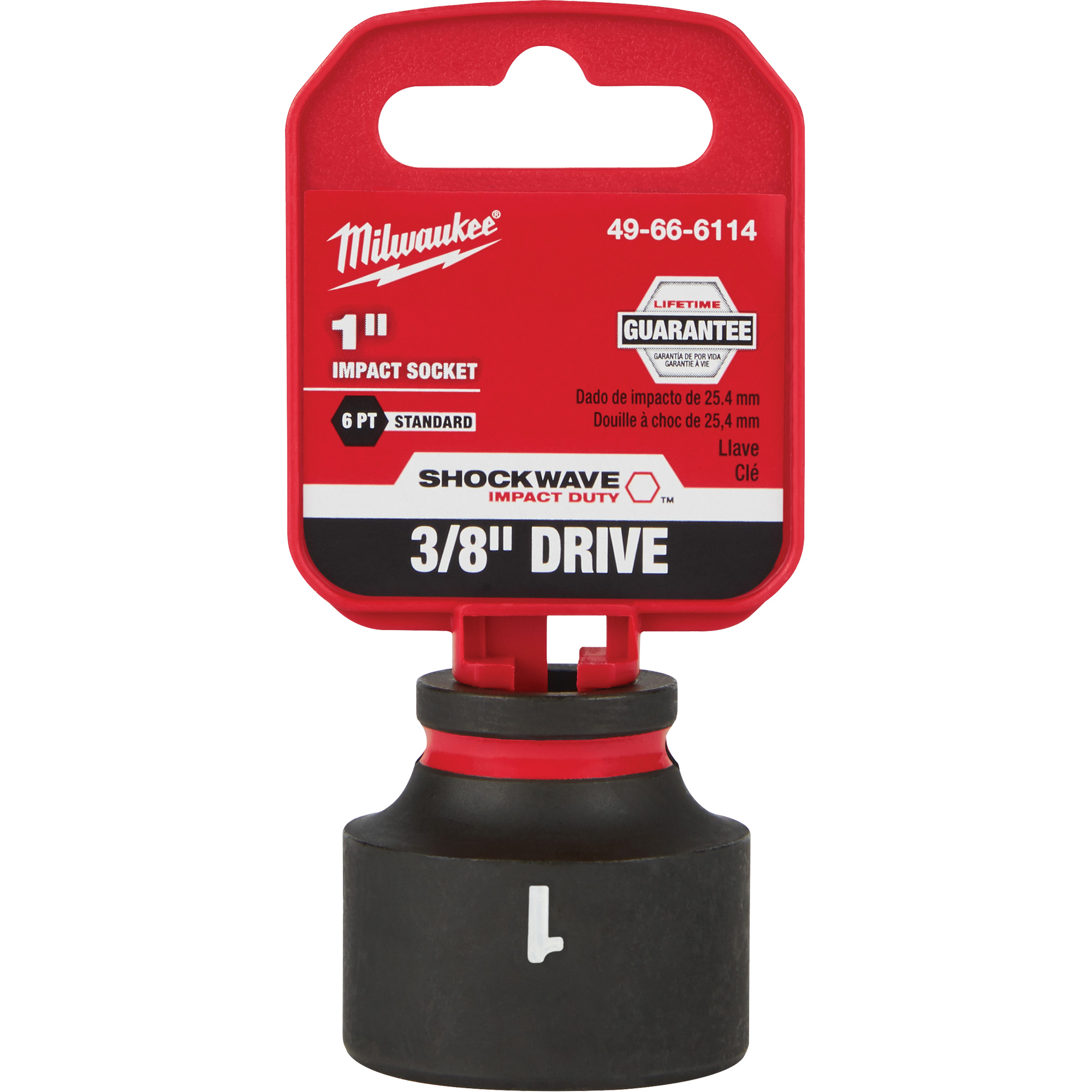Douille ShockwaveMC Impact DutyMC, Puissance, 1", Prise 3/8", 6 pans – Image 2