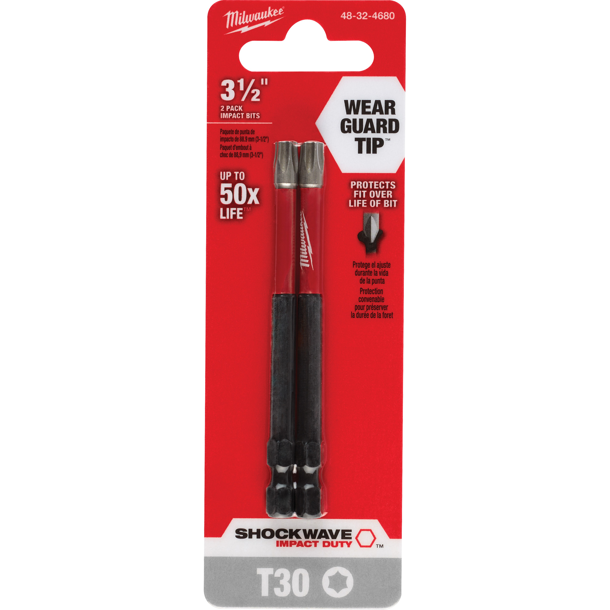 Embout de tournevis ShockwaveMC Impact DutyMC, Torx, Embout T-30, Prise 1/4", Longueur 3-1/2"