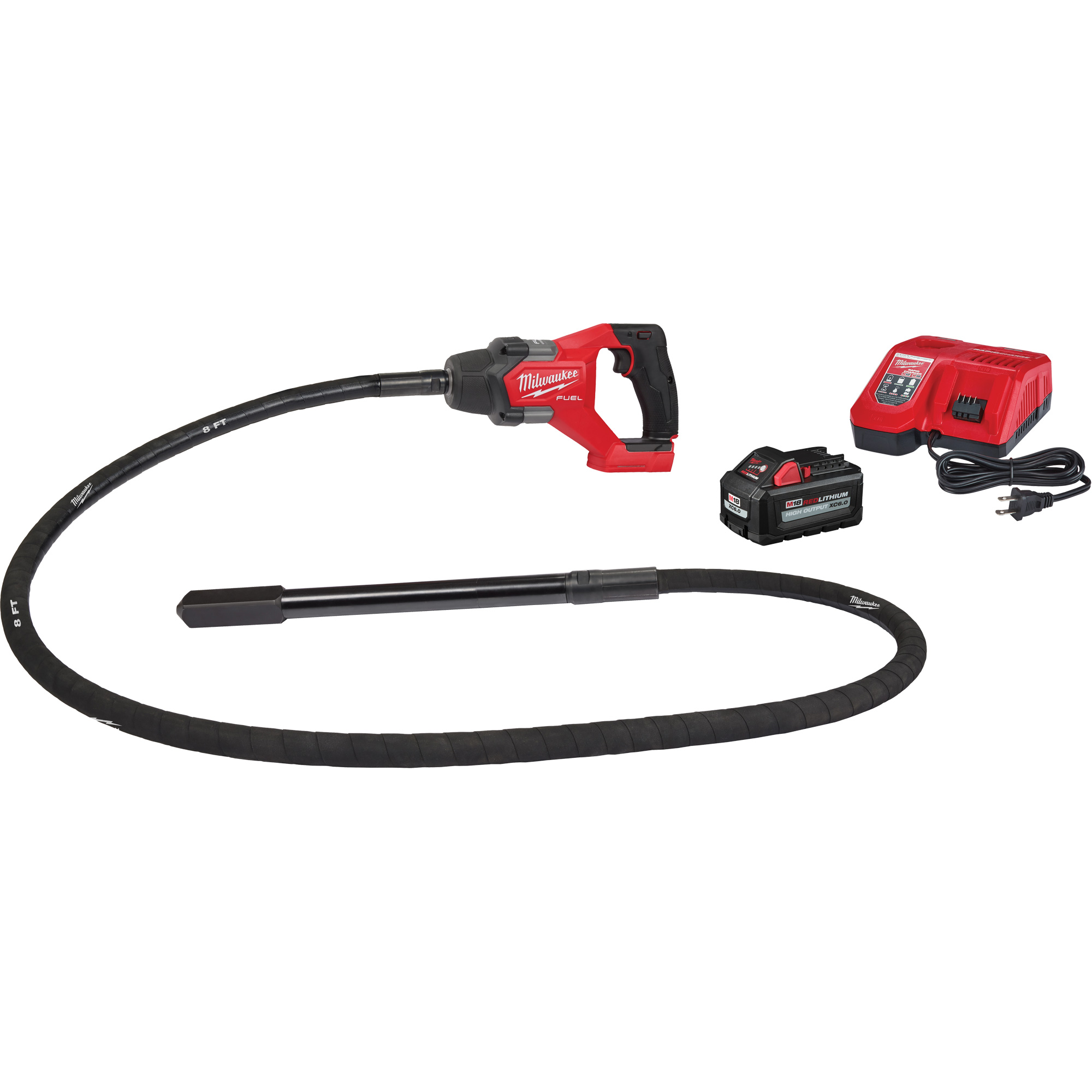 Ensemble à aiguille vibrante 8' M18 FuelMC pour béton