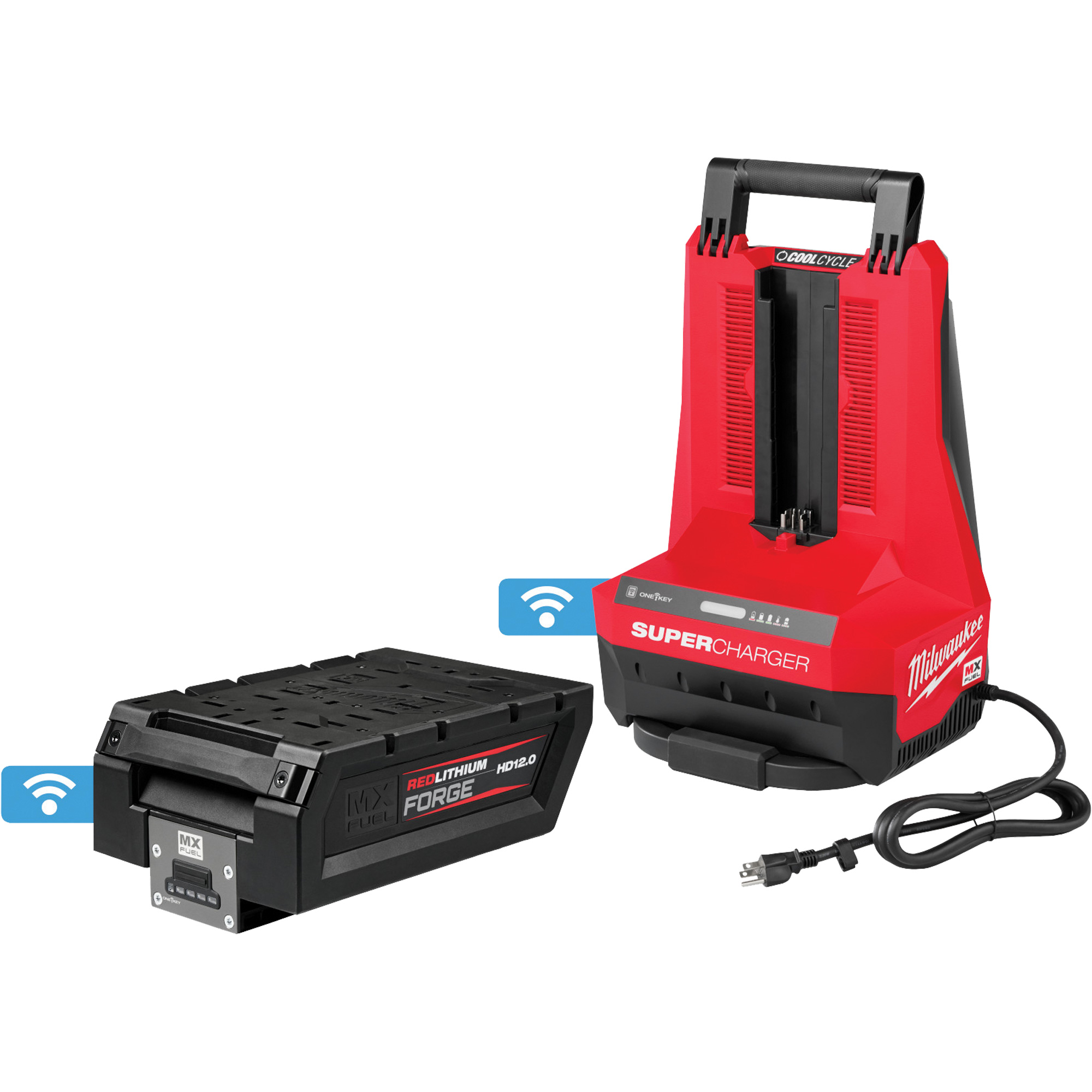 Ensemble bloc-pile HD12.0 MX FuelMC RedLithiumMC ForgeMC et super chargeur