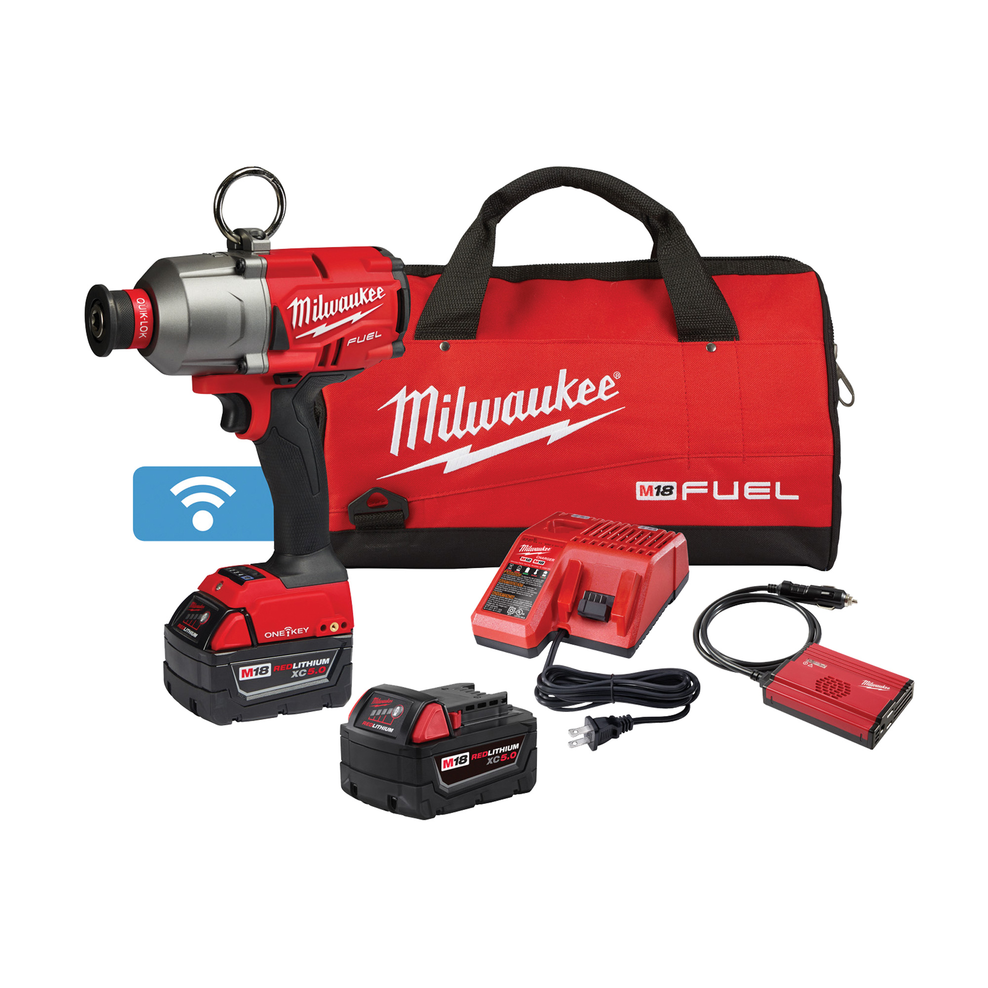 Ensemble clé à chocs à couple élevé utilitaire M18 FuelMC avec One-KeyMC, 18 V, Mandrin 7/16"