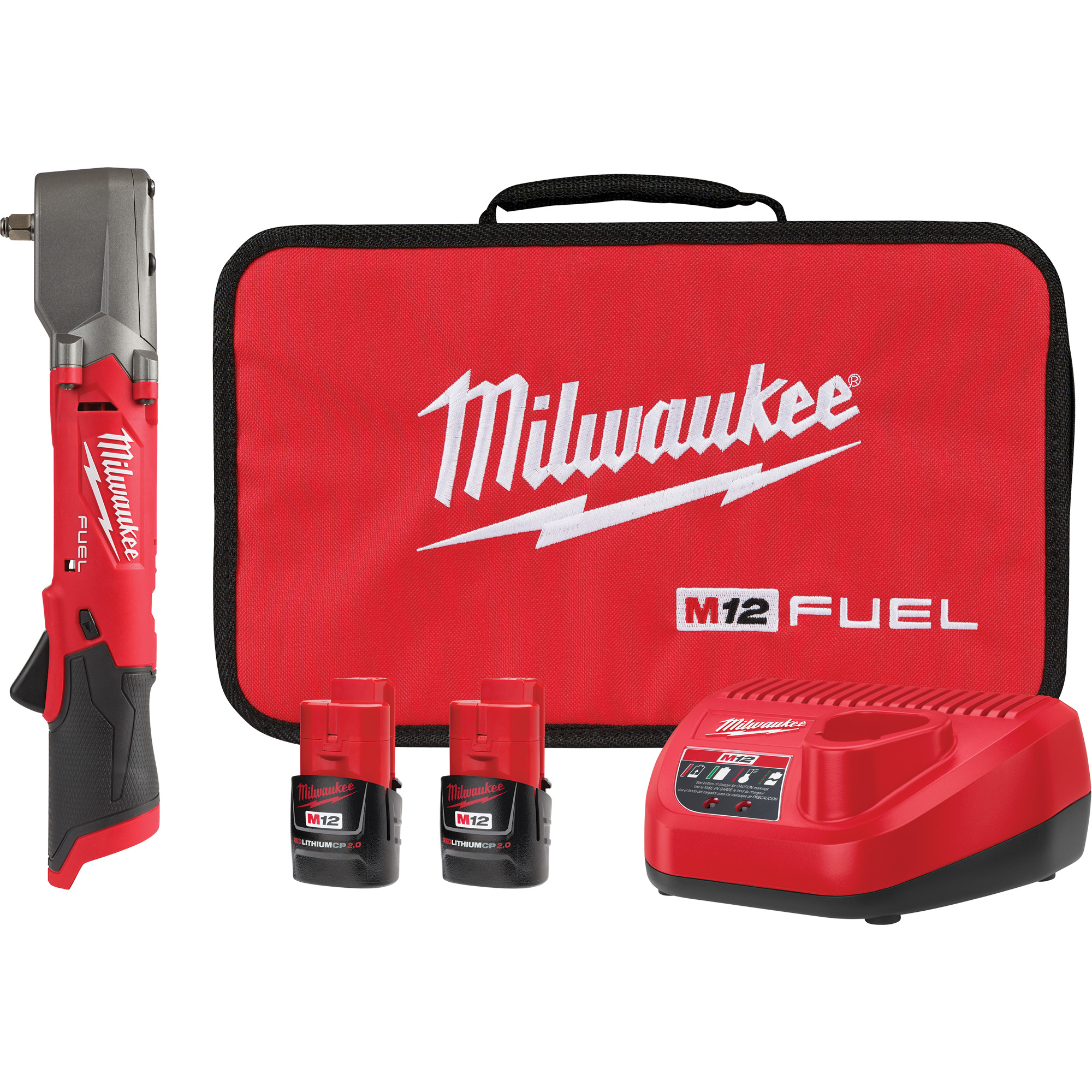 Ensemble de clé à chocs angulaire M12 FuelMC, 12 V, Mandrin 3/8"