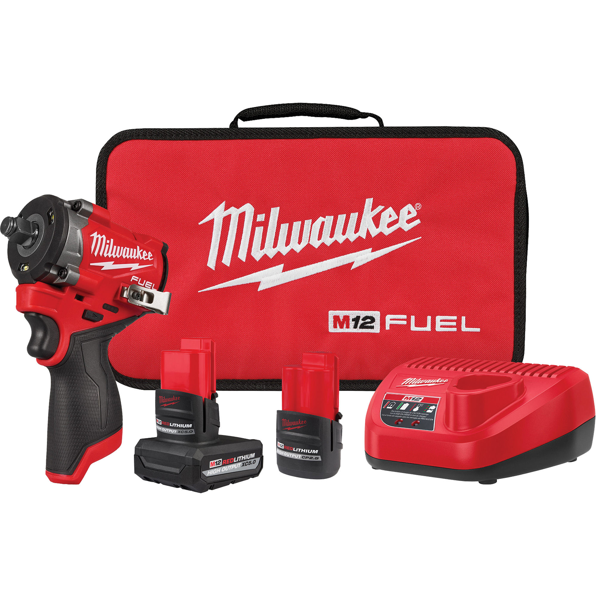 Ensemble de clé à chocs courte FuelMC, 12 V, Mandrin 1/2"