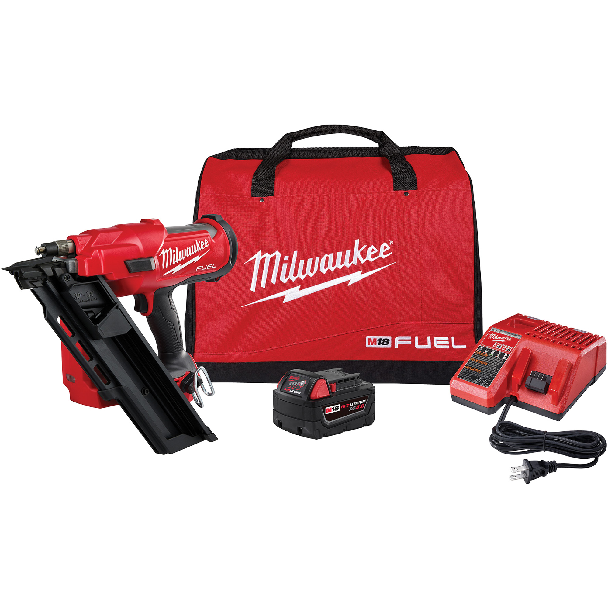Ensemble de cloueuse de charpente à 30 degrés M18 FuelMC, 18 V, Lithium-ion