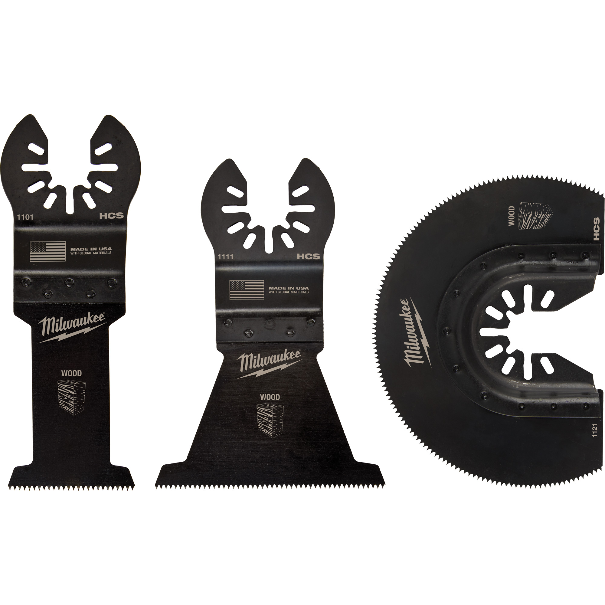 Ensemble de lames pour coupe de bois Open-LokMC pour outil polyvalent