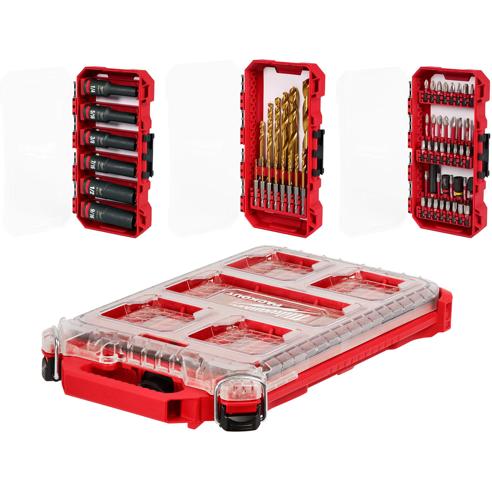 Ensemble de perceuse à chocs, tournevis Shockwave & attache Packout