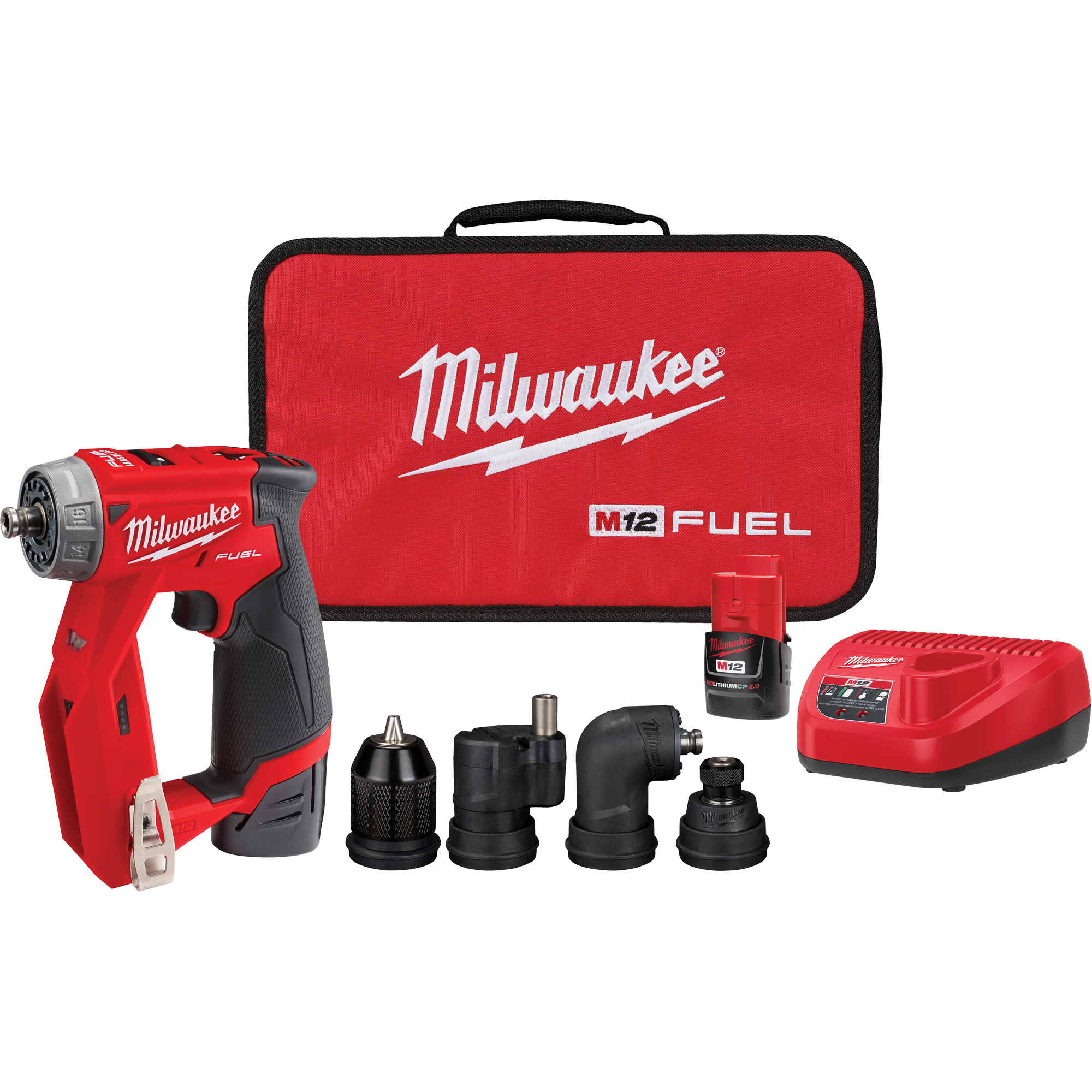 Ensemble de perceuse d'installation M12 FuelMC, Lithium-ion, 12 V, Mandrin 1/4"/3/8", Couple 300 lb-po