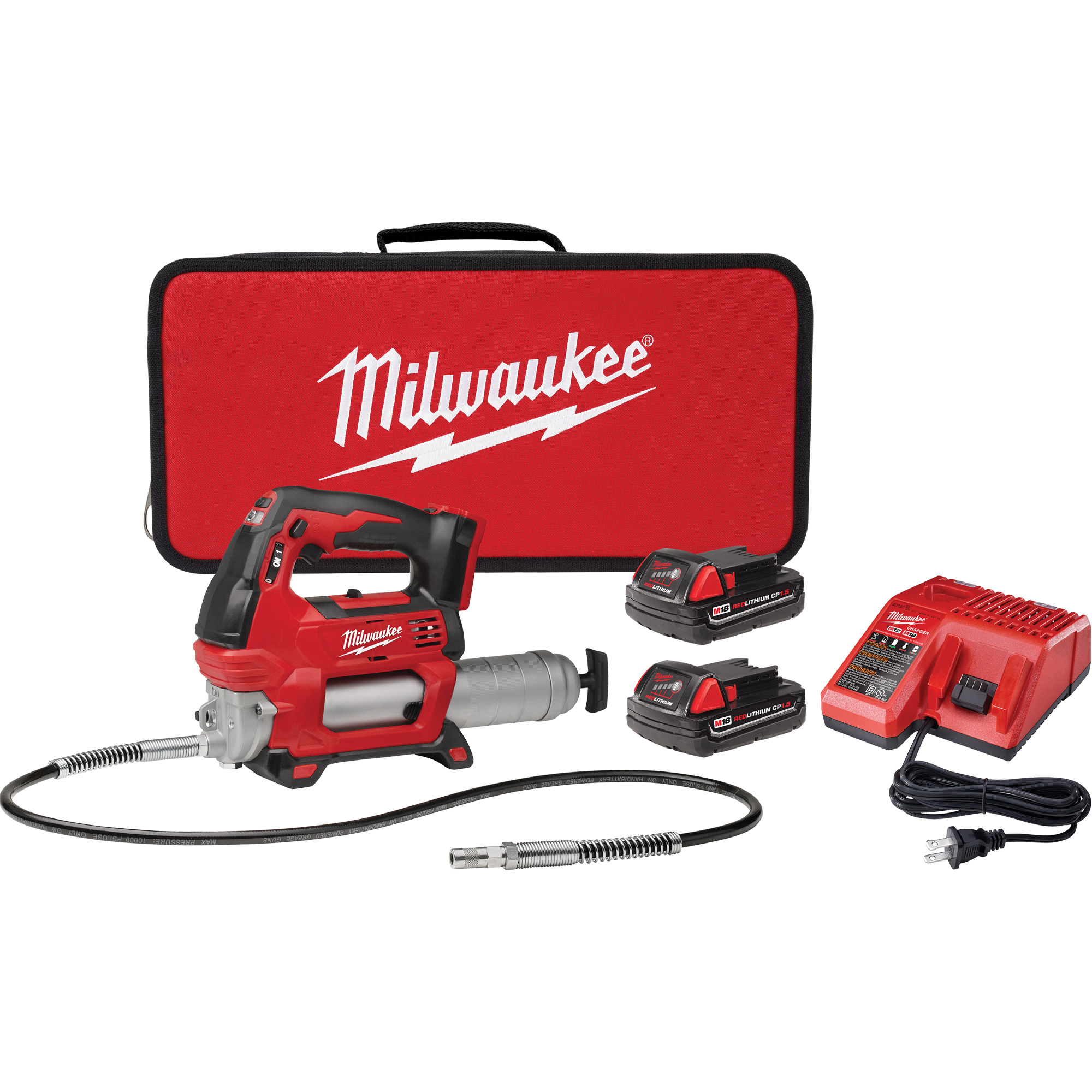 Ensemble de pistolet graisseur sans fil à deux vitesses M18MC, Lithium-ion, 18 V
