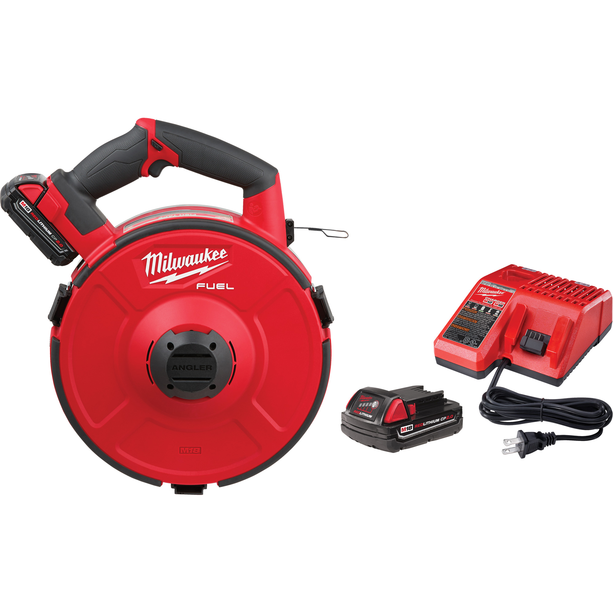 Ensemble de ruban de tirage en acier M18 FuelMC AnglerMC de 120 pi