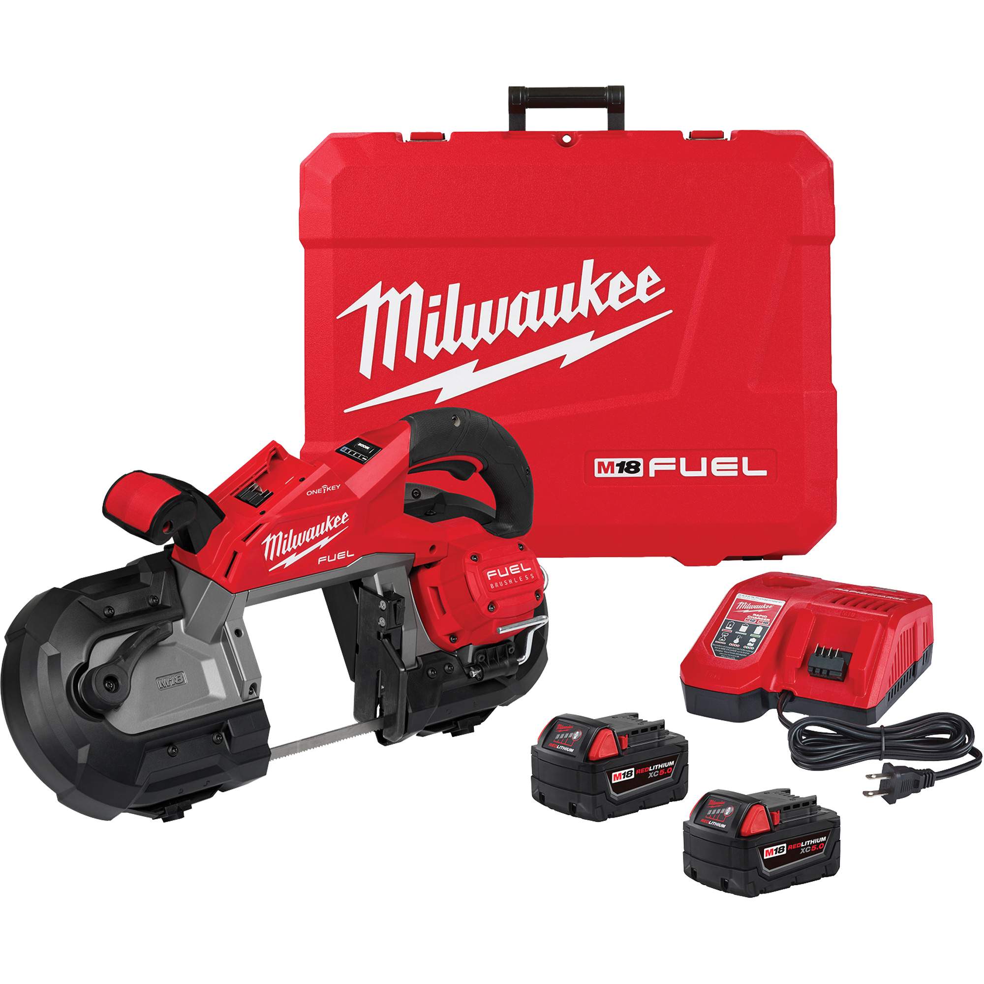 Ensemble de scie à ruban à gâchette double à coupe profonde M18 FuelMC, 18 V, 5" Capacité
