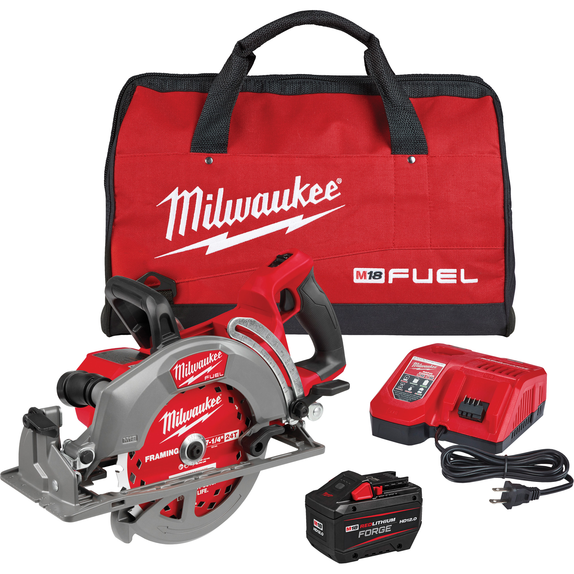 Ensemble de scie circulaire à poignée arrière M18FuelMC, 7-1/4", 18 V