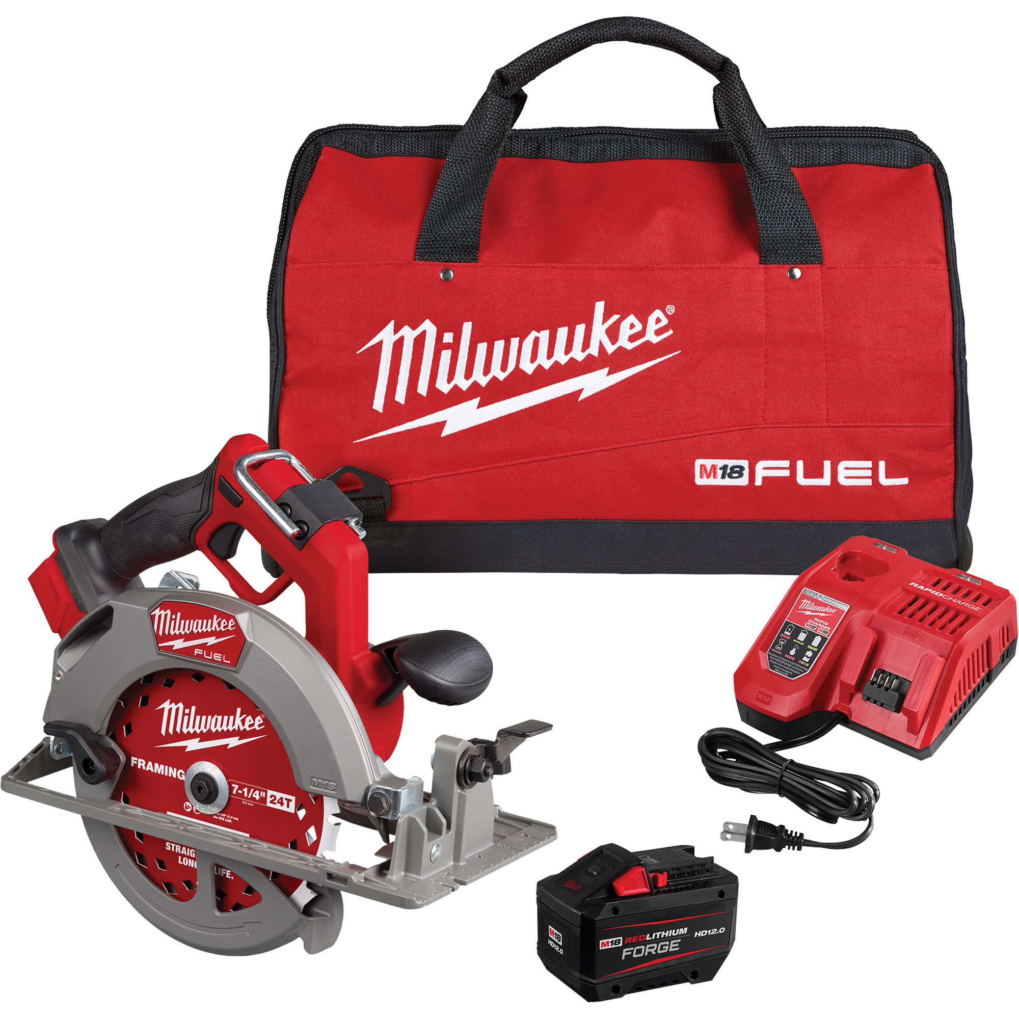 Ensemble de scie circulaire FuelMC, 7-1/4", 18 V