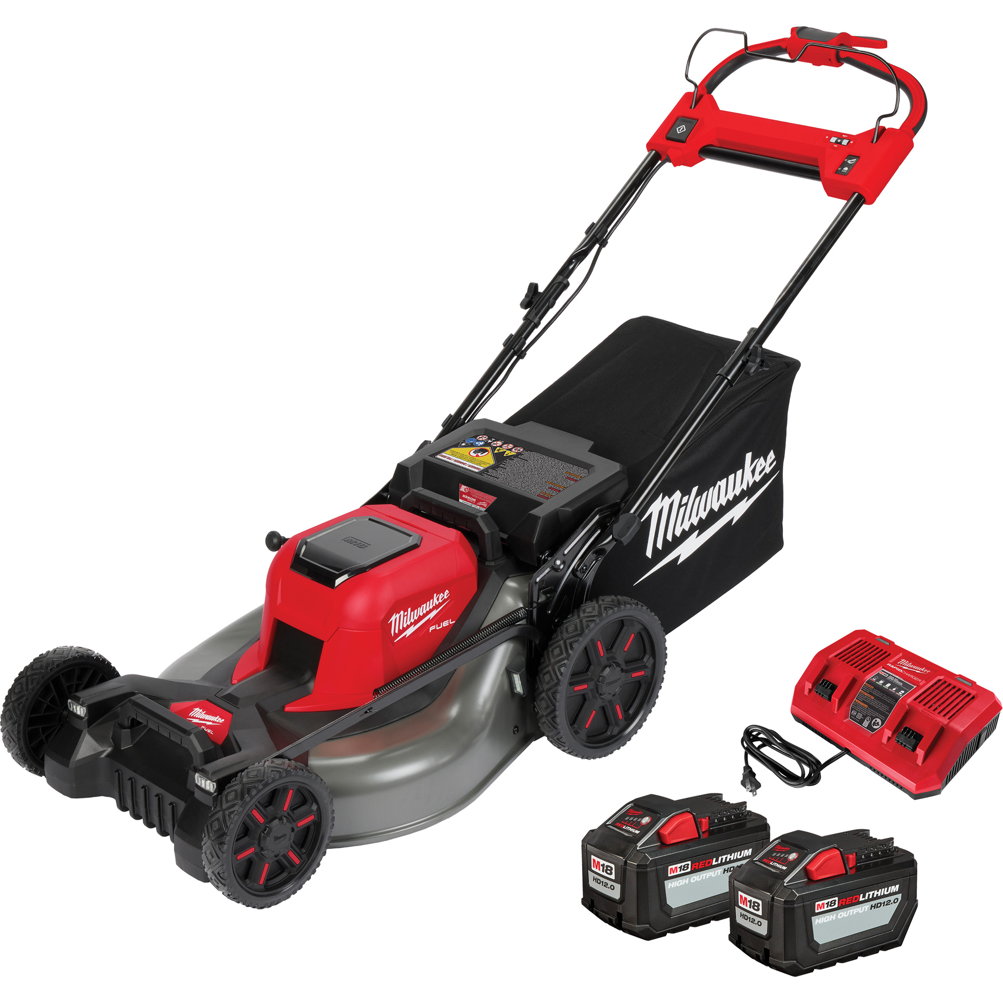 Ensemble de tondeuse sans fil autopropulsée à double pile M18 FuelMC, Poussée automatique, À pile, Largeur de coupe 21"