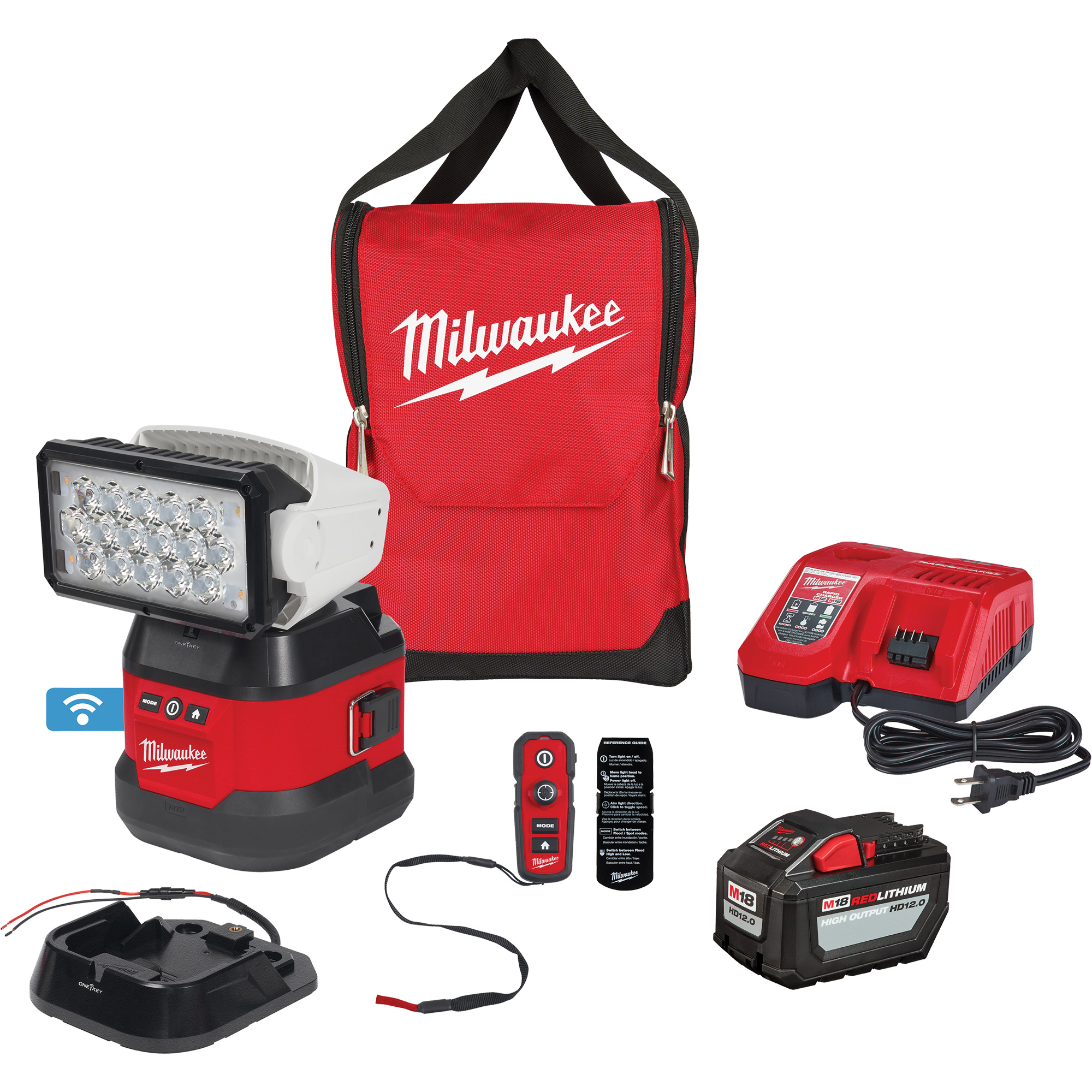 Ensemble d'éclairage orientable polyvalent à télécommande, DEL, 4250 lumens