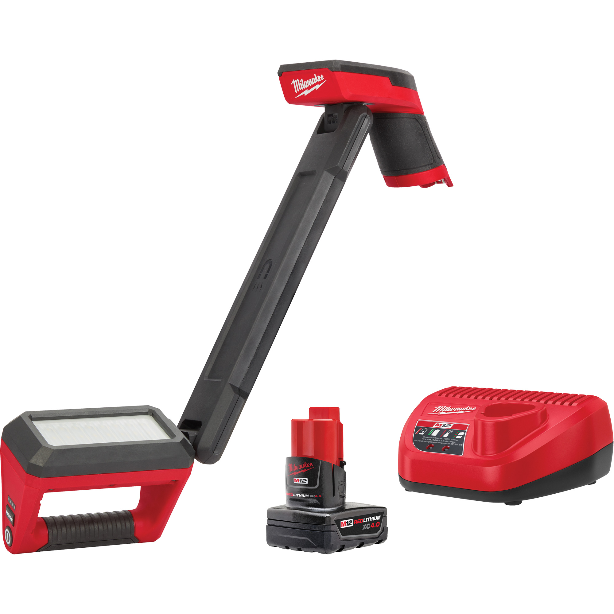 Ensemble d'éclairage pour soubassement de carrosserie M12MC, Magnétique, Rechargeable, 1200 lumens