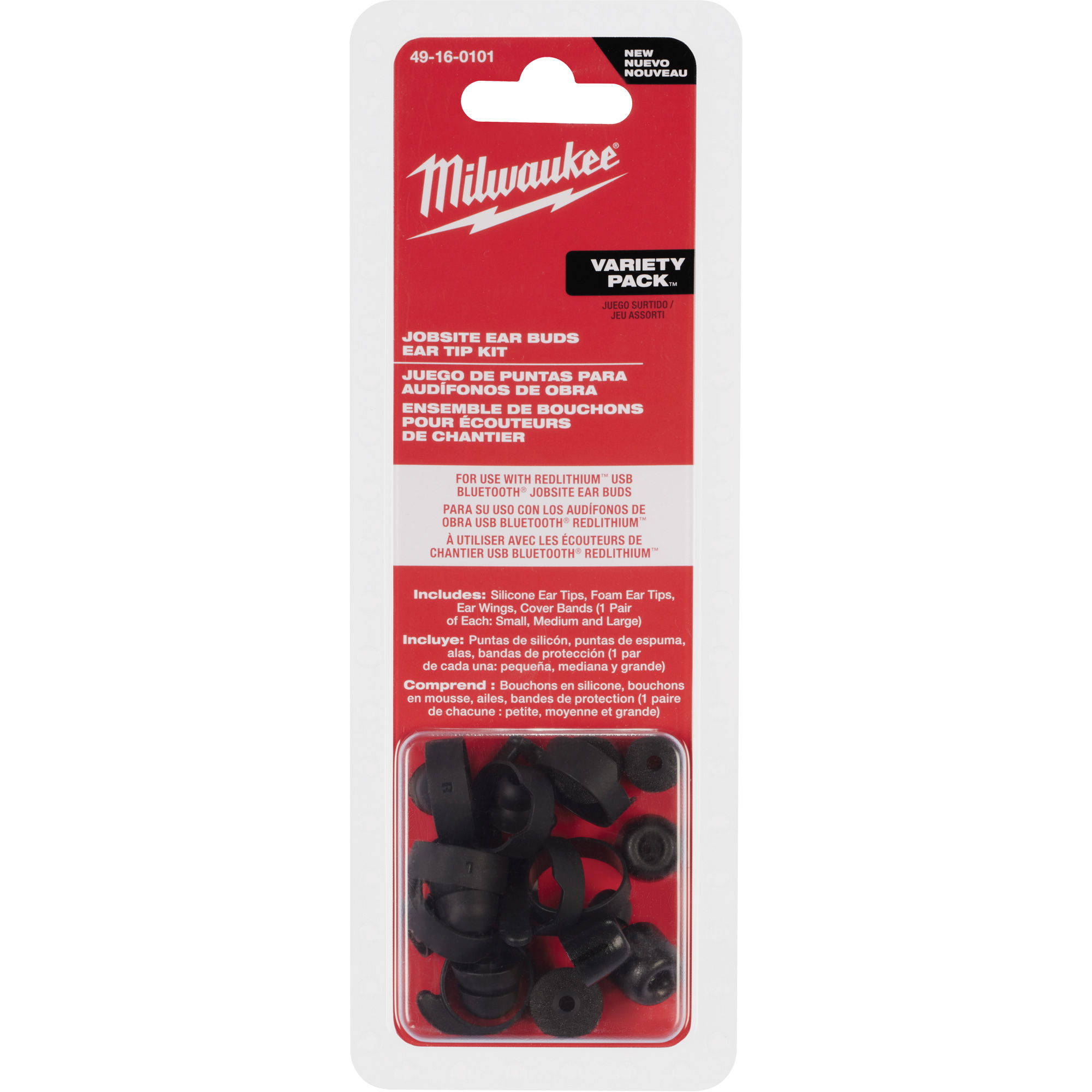 Ensemble d'embouts de tailles variées pour bouchons d'oreilles de chantier