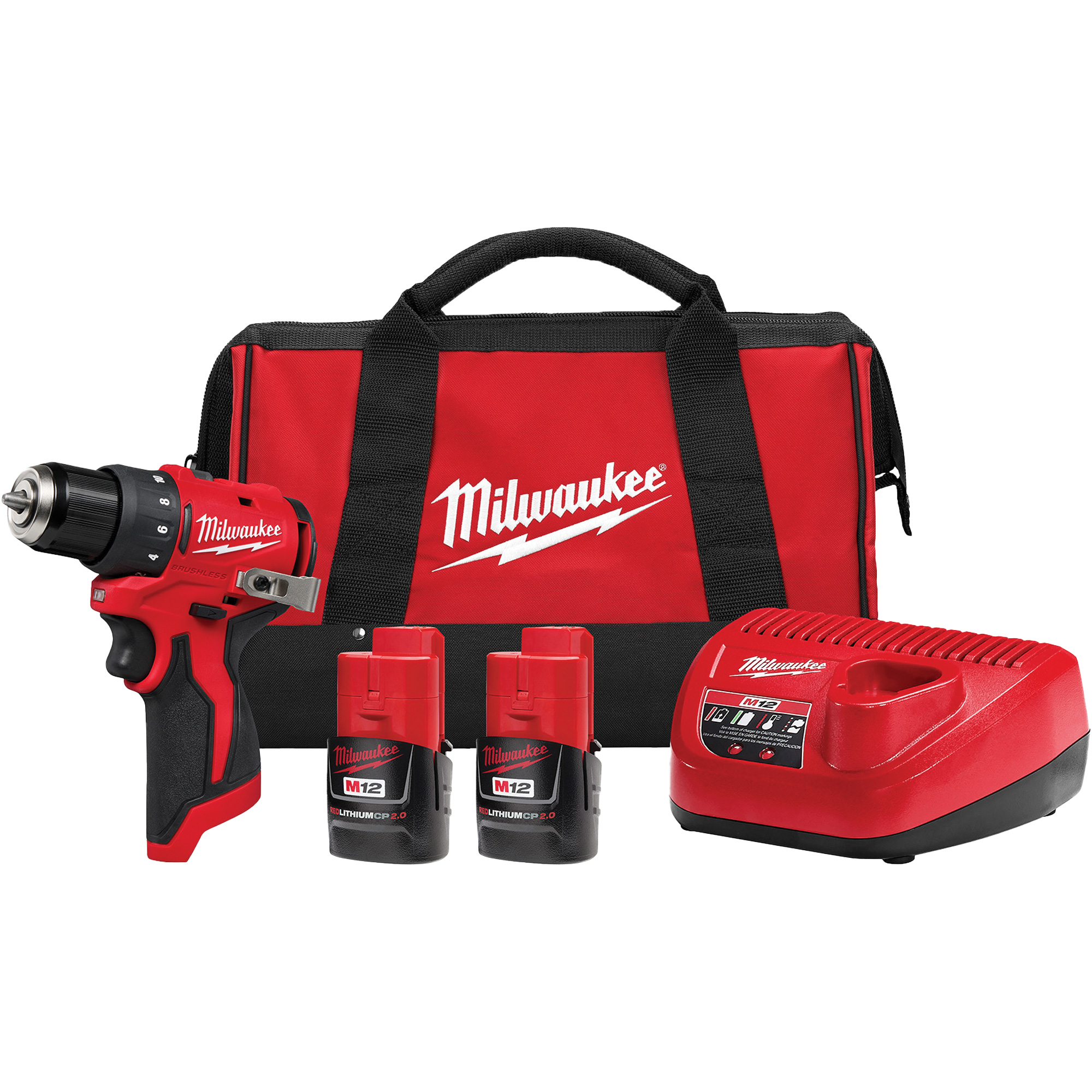 Ensemble perceuse/visseuse sous-compacte sans balai M12MC, Lithium-ion, 12 V, Mandrin 3/8", Couple 350 lb-po