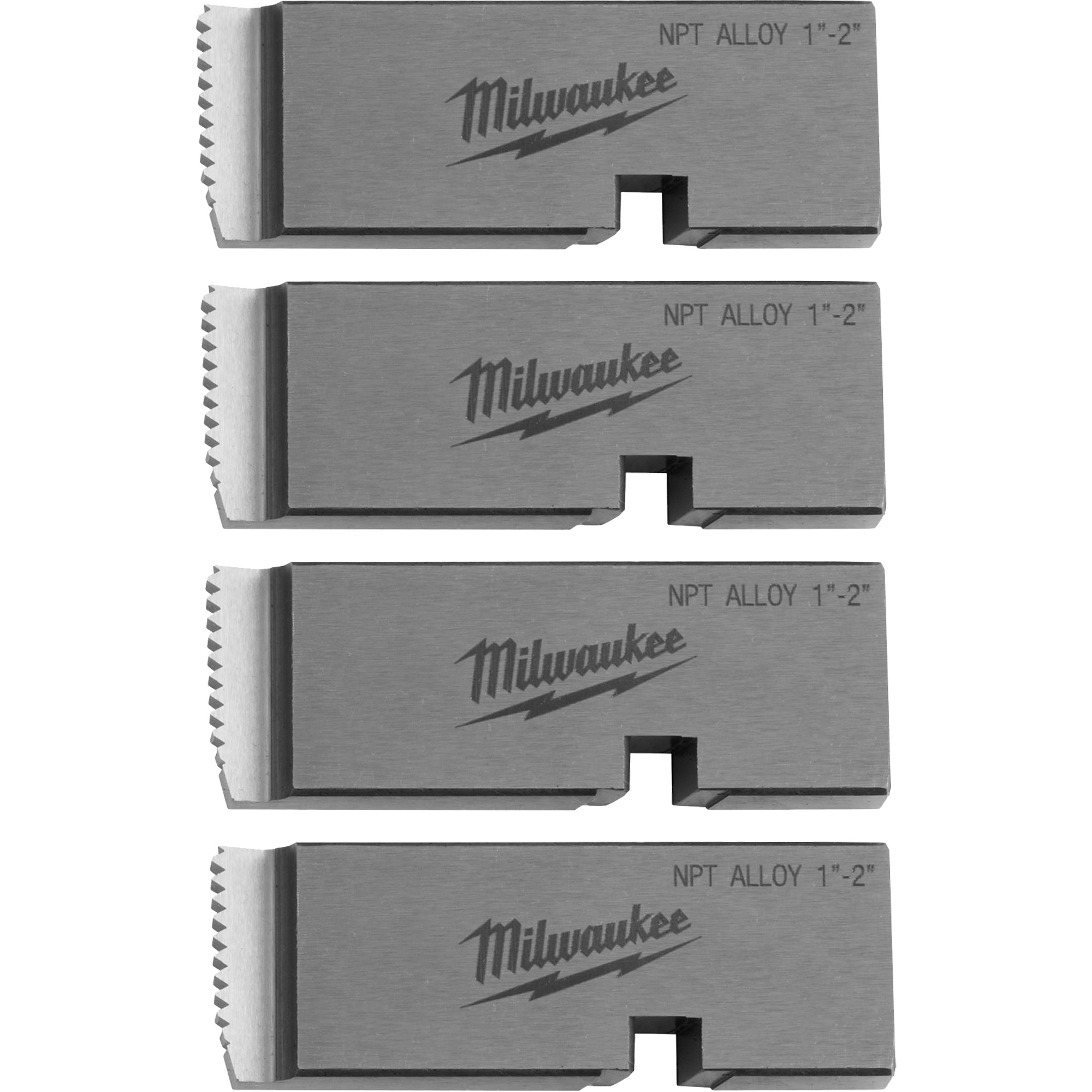 Filières de filetage pour tuyaux universel NPT, Pour tuyau de 1"-2", Alliage