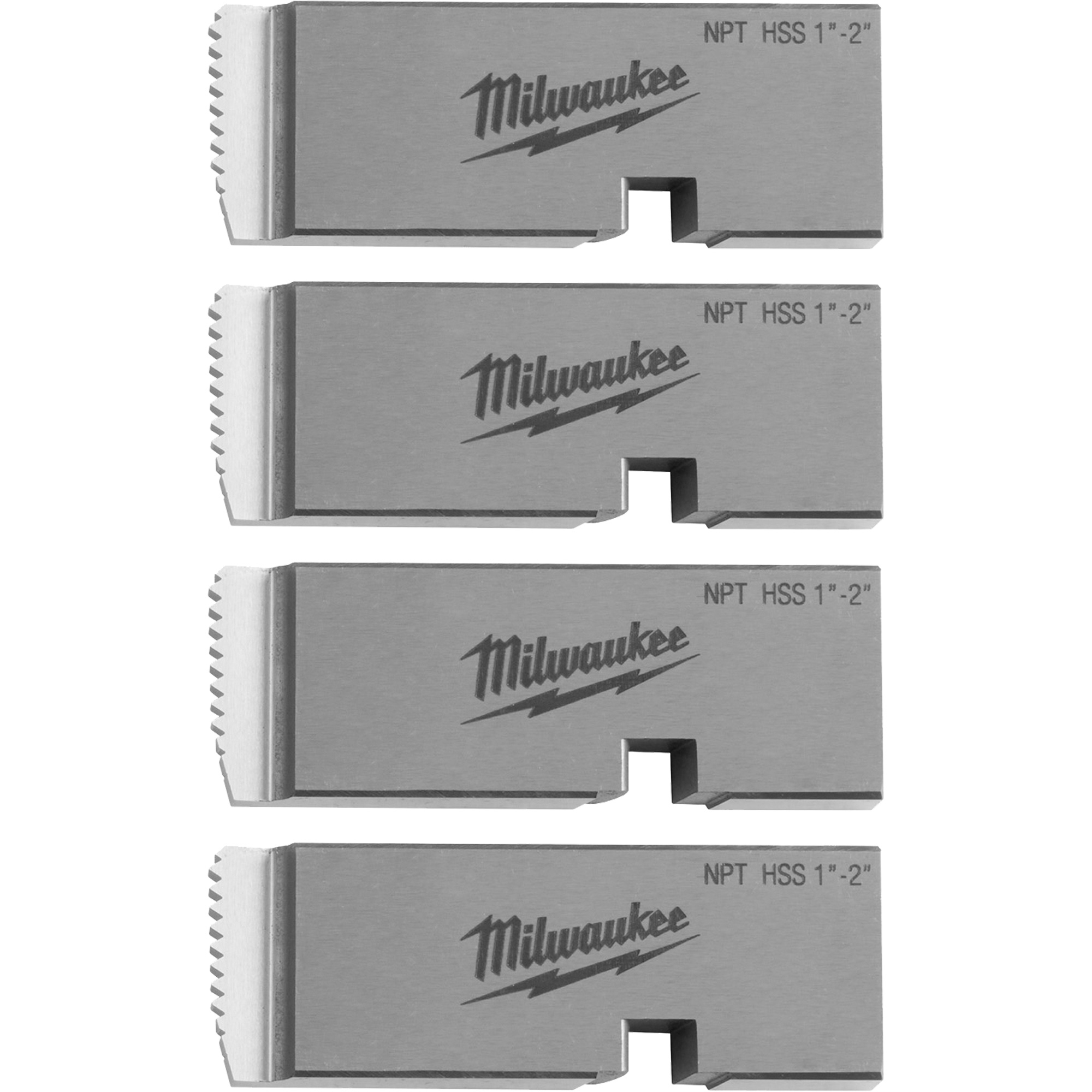 Filières de filetage pour tuyaux universel NPT, Pour tuyau de 1"-2", Haute vitesse pour acier inoxydable