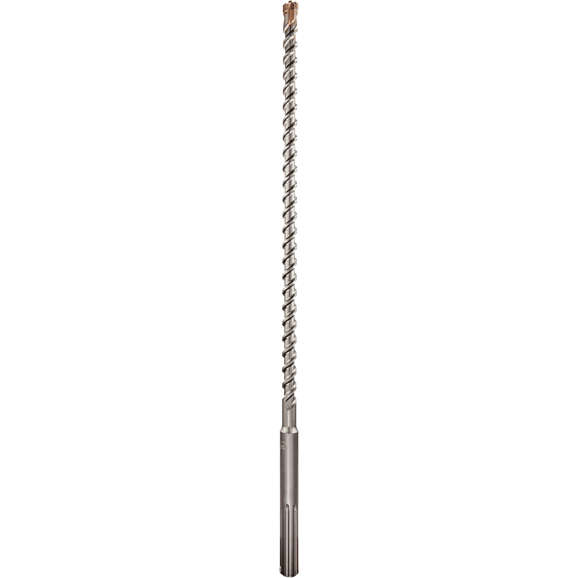 Foret à quatre cannelures pour perceuse à percussion, 1-1/4", Tige Cannelure