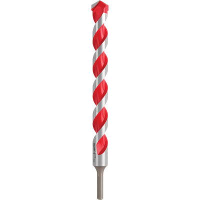 Foret pour perceuse à percussion, 1", Tige 3 méplats, Carbure