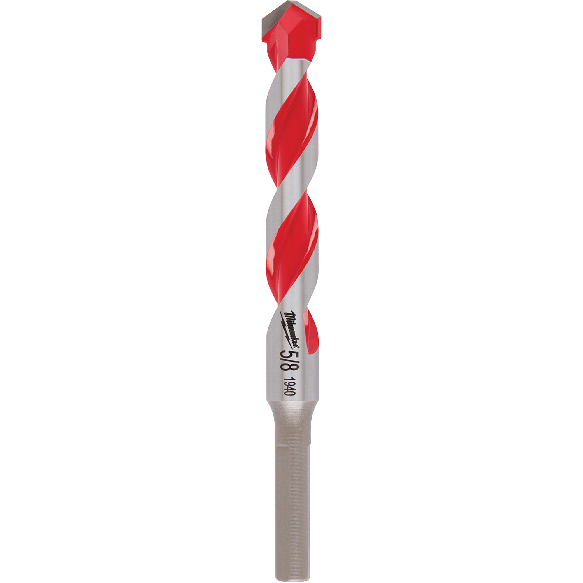 Foret pour perceuse à percussion, 5/8", Tige 3 méplats, Carbure