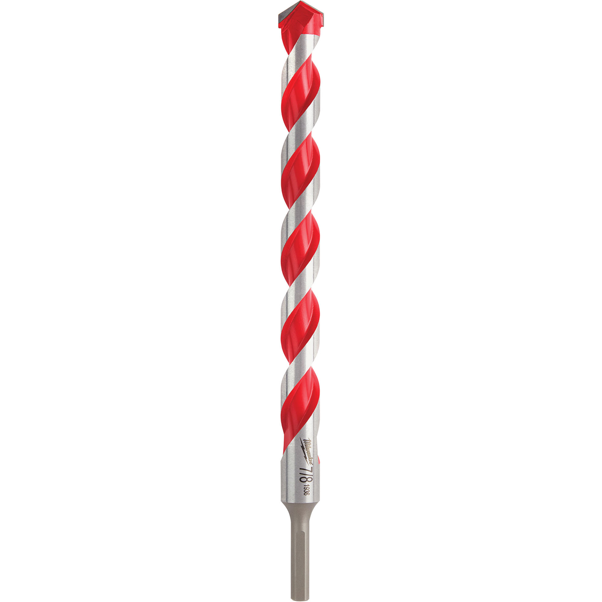 Foret pour perceuse à percussion, 7/8", Tige 3 méplats, Carbure