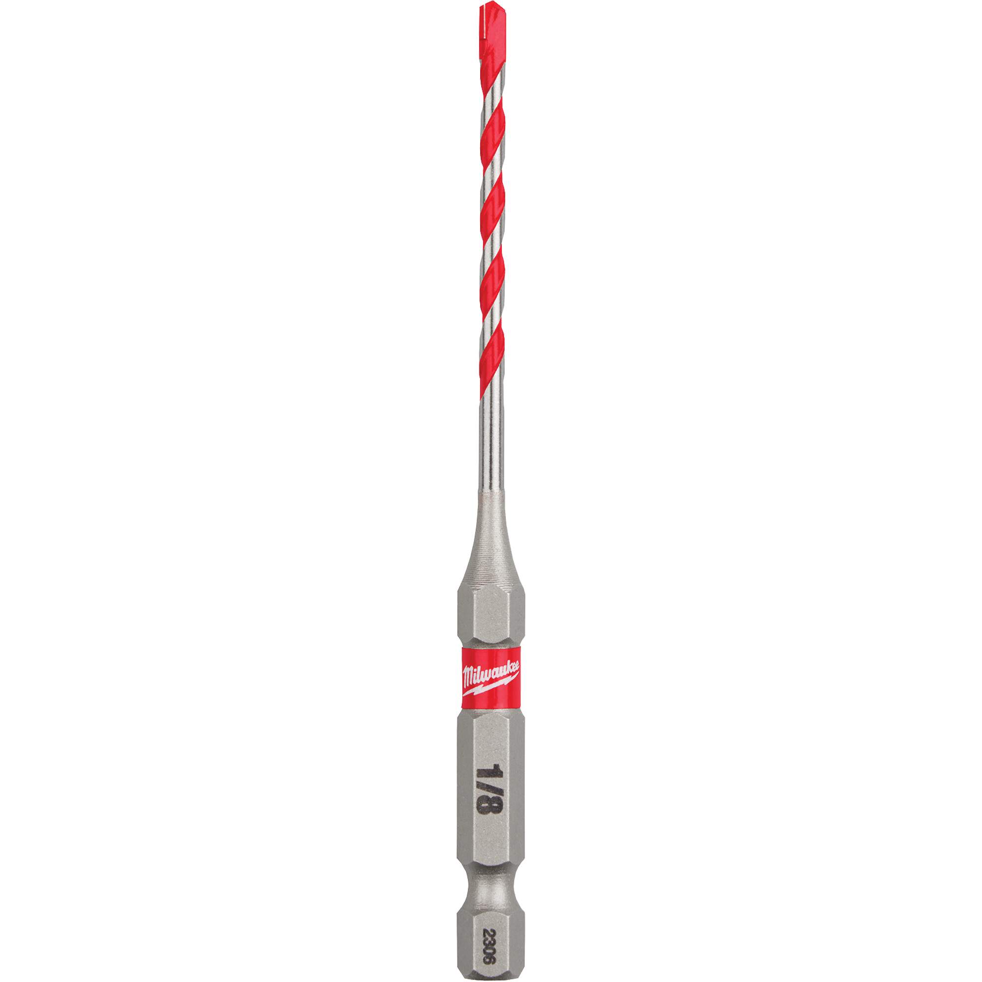 Foret pour perceuse à percussion ShockwaveMC, 1/8", Tige Hexagonale, Carbure