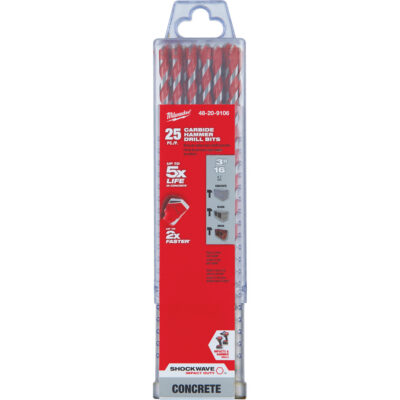 Foret pour perceuse à percussion ShockwaveMC, 3/16", Tige Hexagonale, Carbure