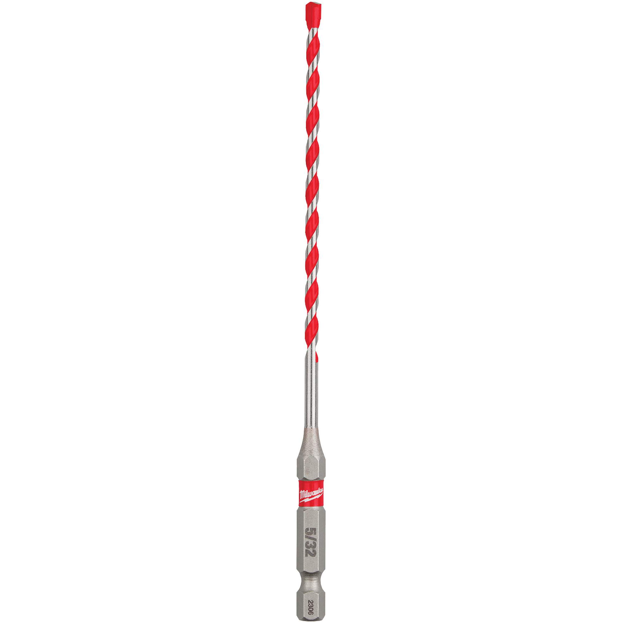 Foret pour perceuse à percussion ShockwaveMC, 5/32", Tige Hexagonale, Carbure
