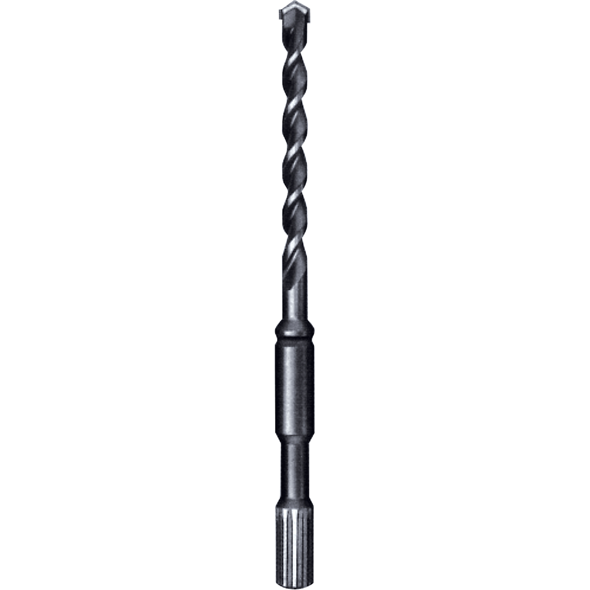 Foret robuste à quatre tranchants, 1-1/8", Tige Cannelure, Carbure