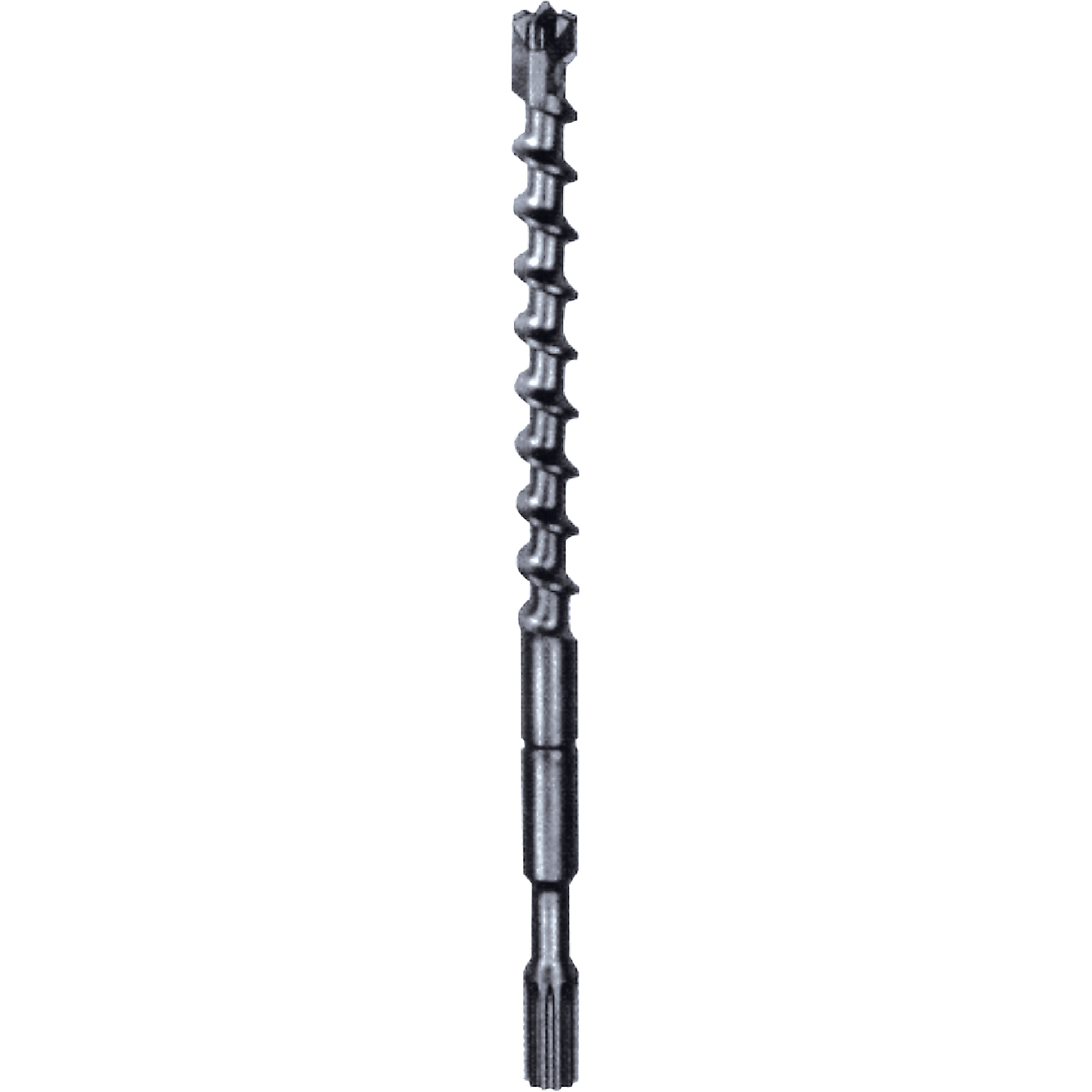 Foret robuste à quatre tranchants, 3/4", Tige Cannelure, Carbure