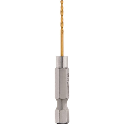 Foret ShockwaveMC, 1/16", Titane, Cannelure 5/8", Pointe de 135°