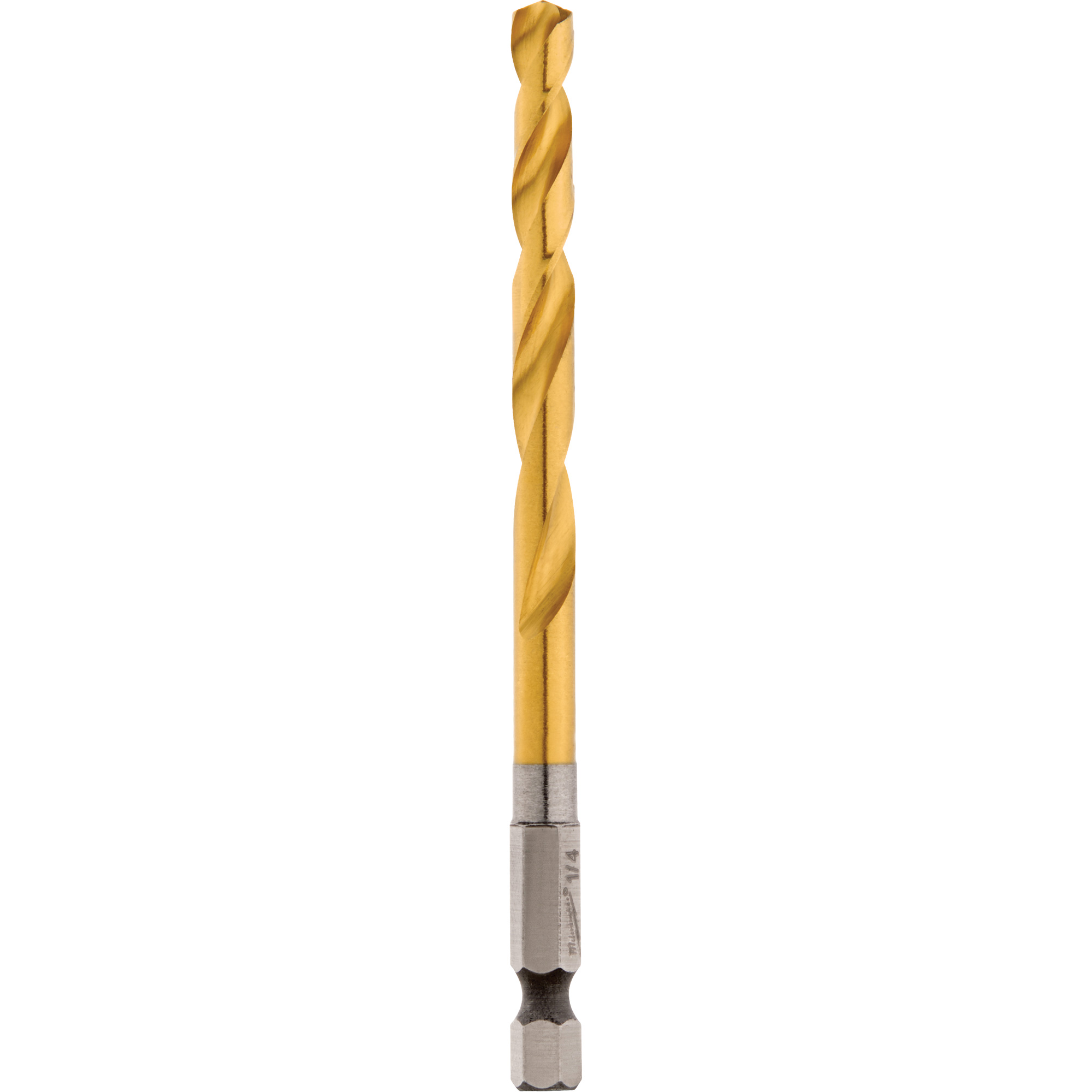 Foret ShockwaveMC, 1/4", Titane, Cannelure 2-15/32", Pointe de 135°