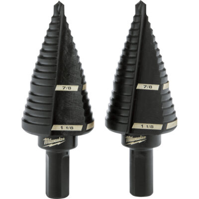 Forets étagés #9, 7/8" - 1-1/8", Incréments de 1/4", Acier rapide
