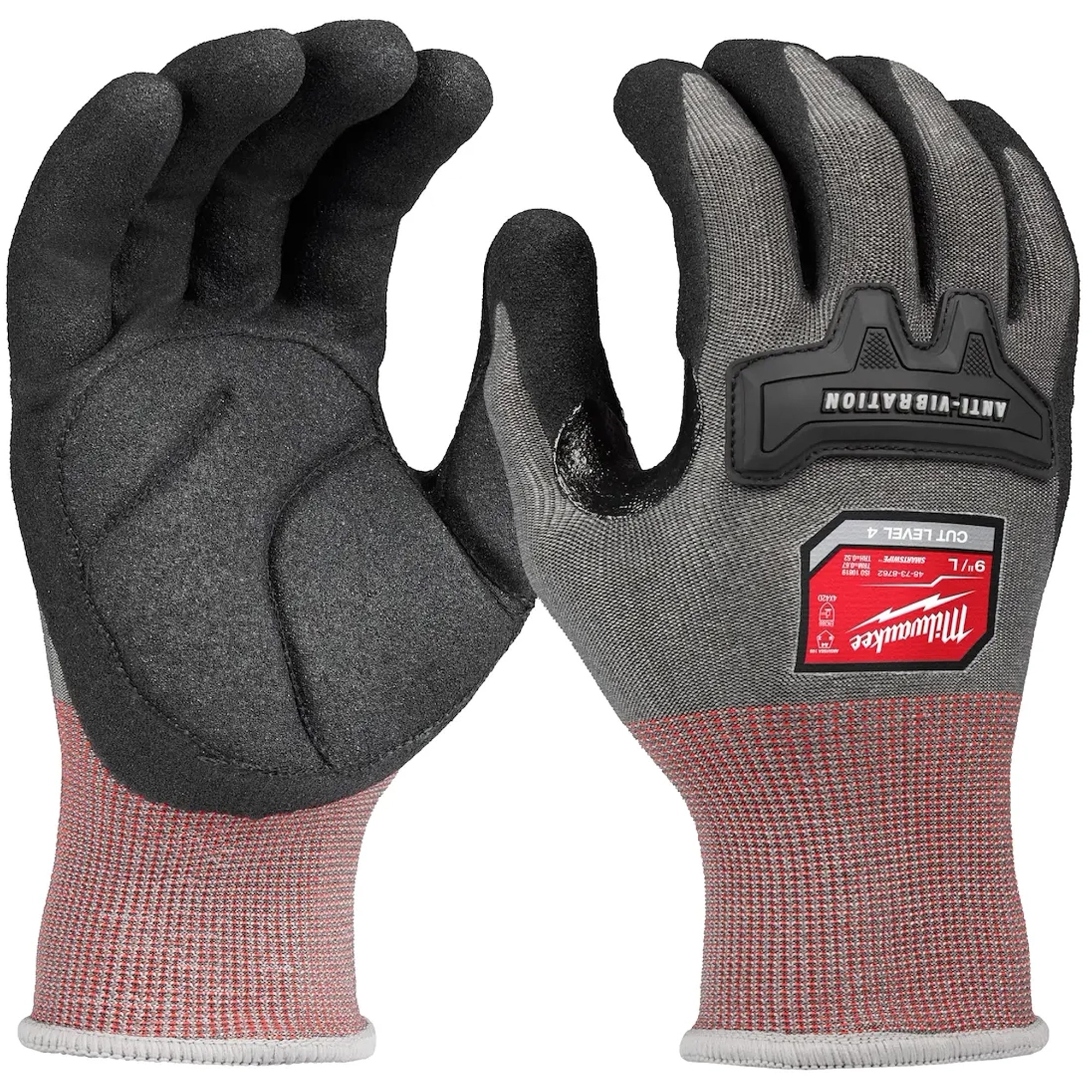 Gants antivibration haute dextérité, Taille Petit, Paume Synthétique